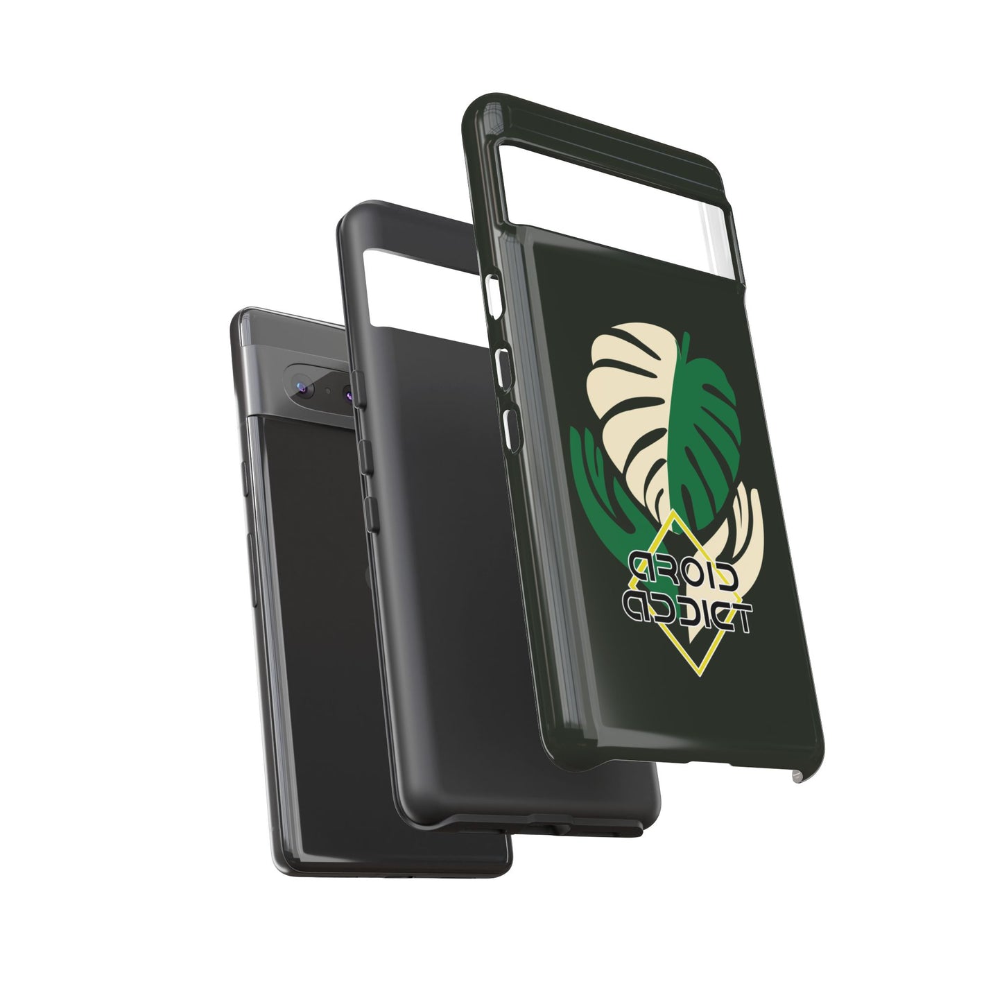 Phone Case — 'Droid Addict' Tropical Monstera Protective Case
