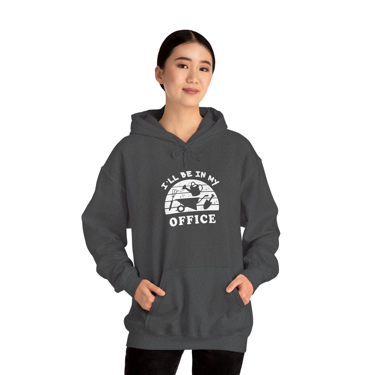 Hoodie — “I’ll Be In My Office” Cat Van Graphic Hoodie