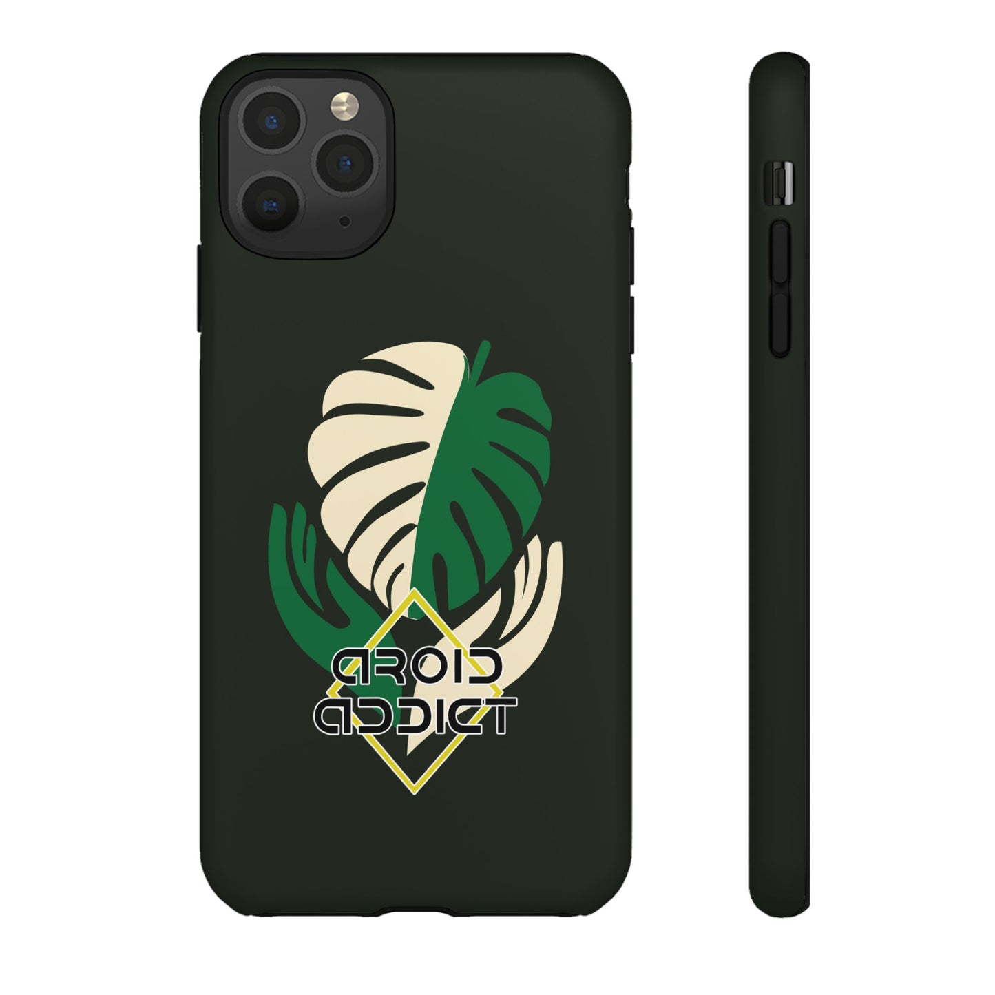 Phone Case — 'Droid Addict' Tropical Monstera Protective Case
