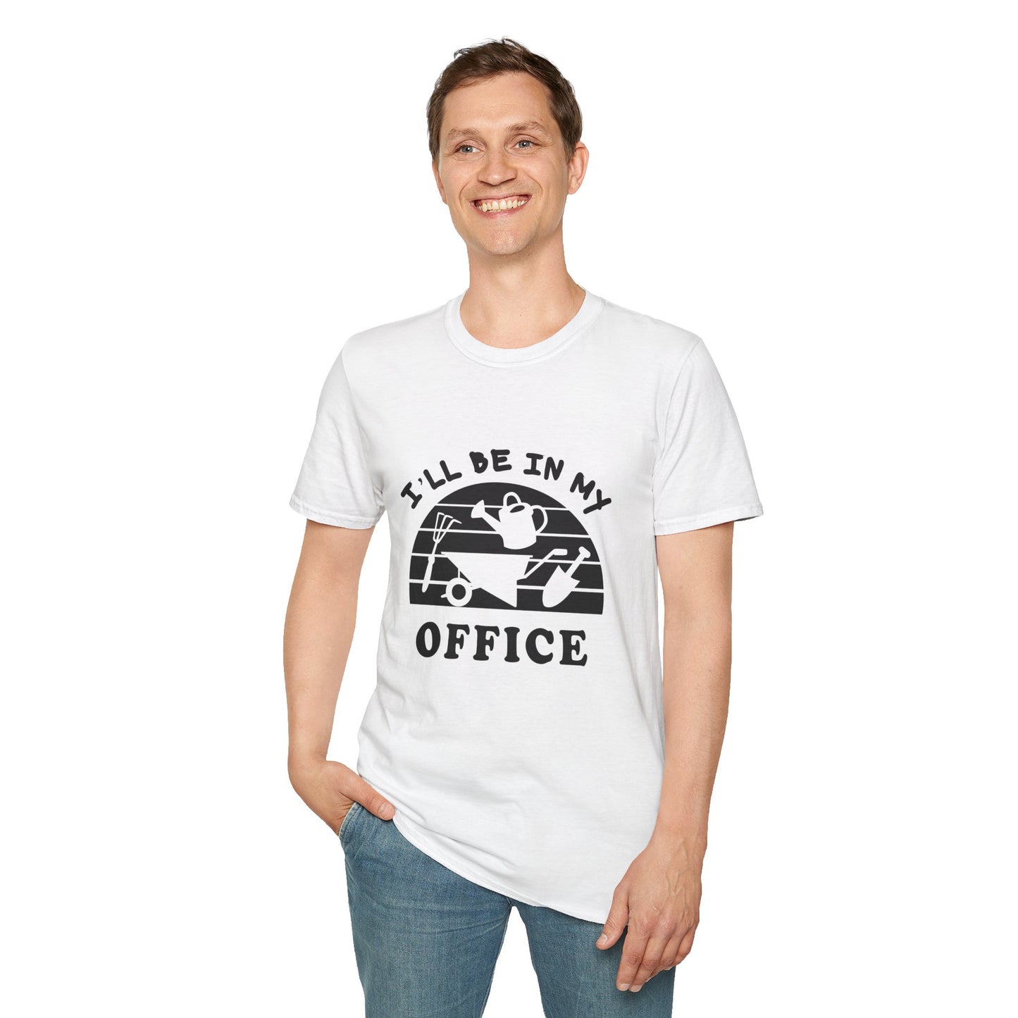 Garden Office T-Shirt — "I'll Be In My Office" Plant & Watering Can Tee