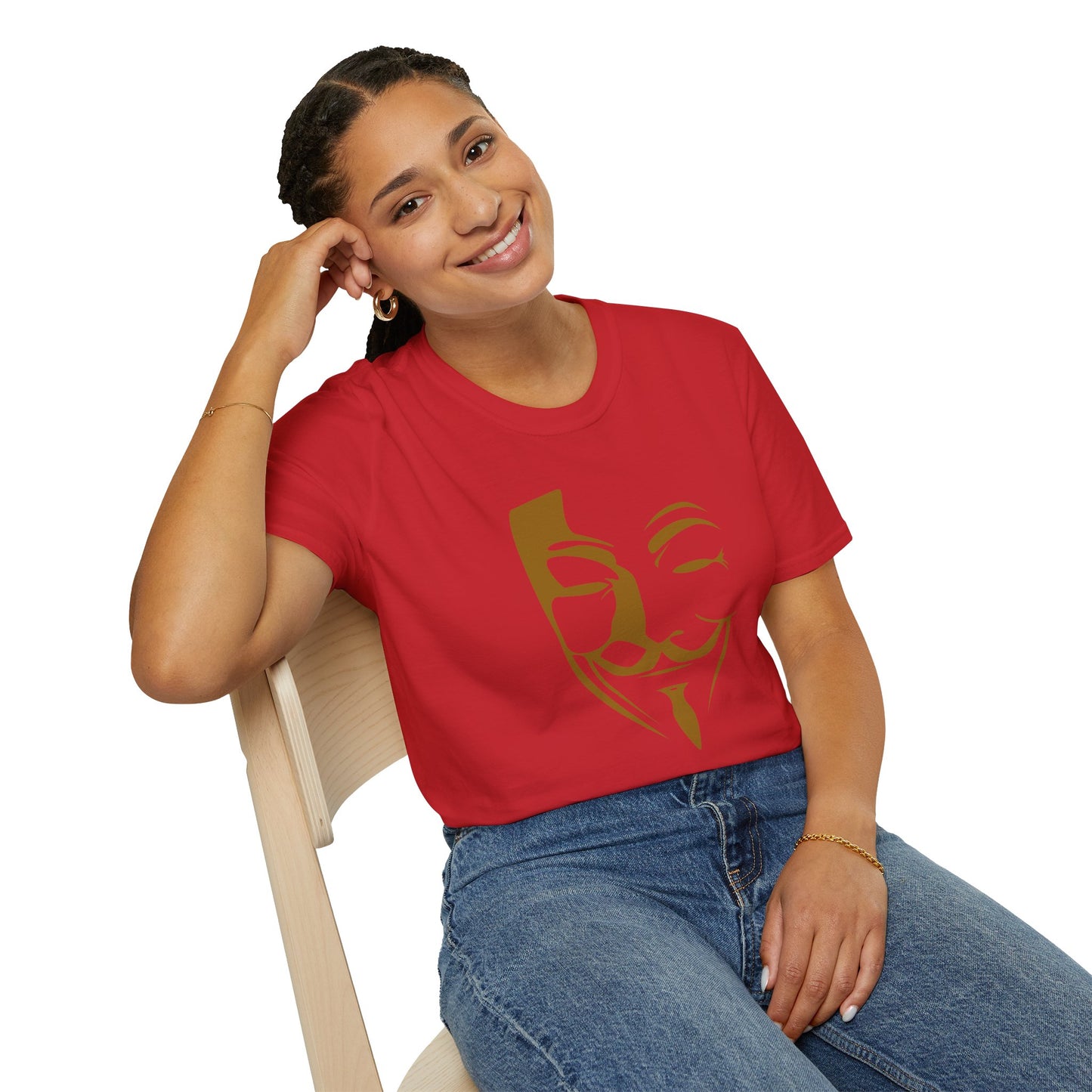 Guy Fawkes Mask T-Shirt — Anonymous/V for Vendetta Inspired Graphic Tee