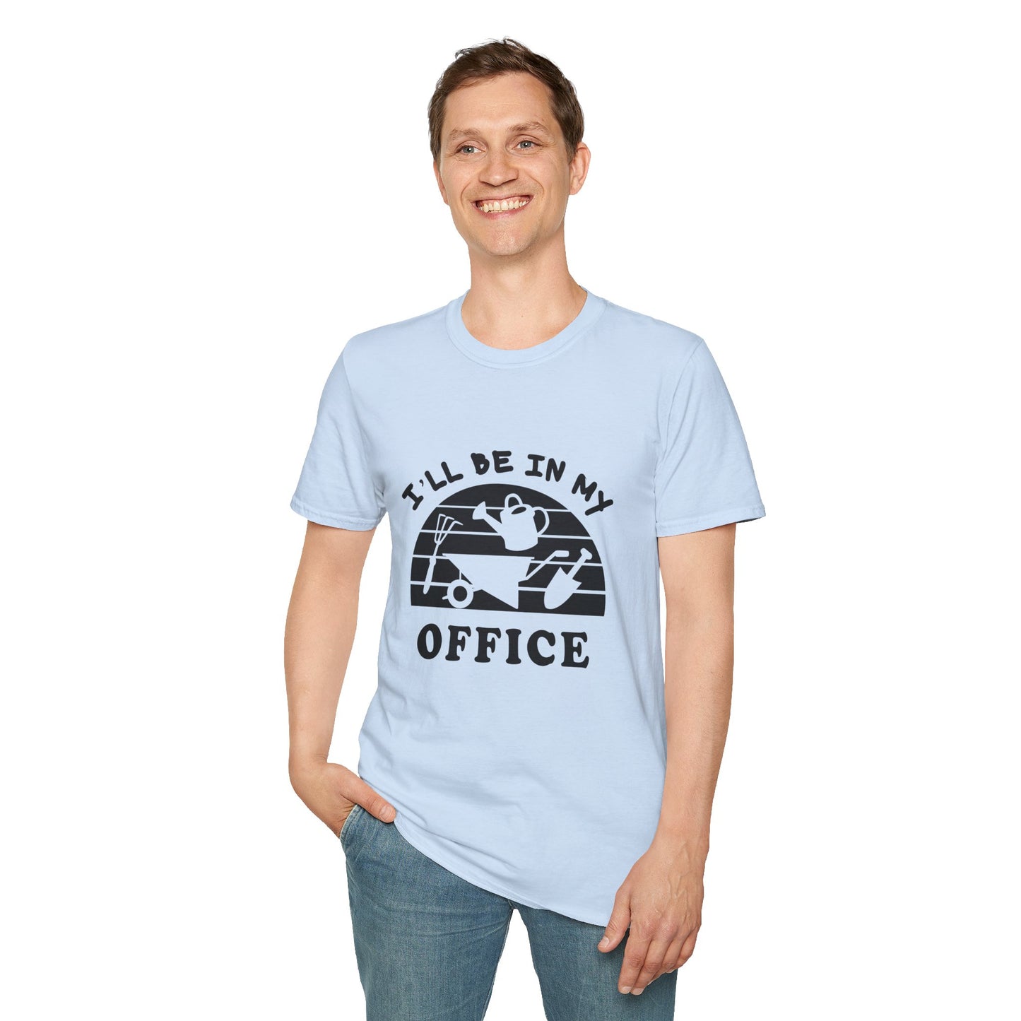 Garden Office T-Shirt — "I'll Be In My Office" Plant & Watering Can Tee