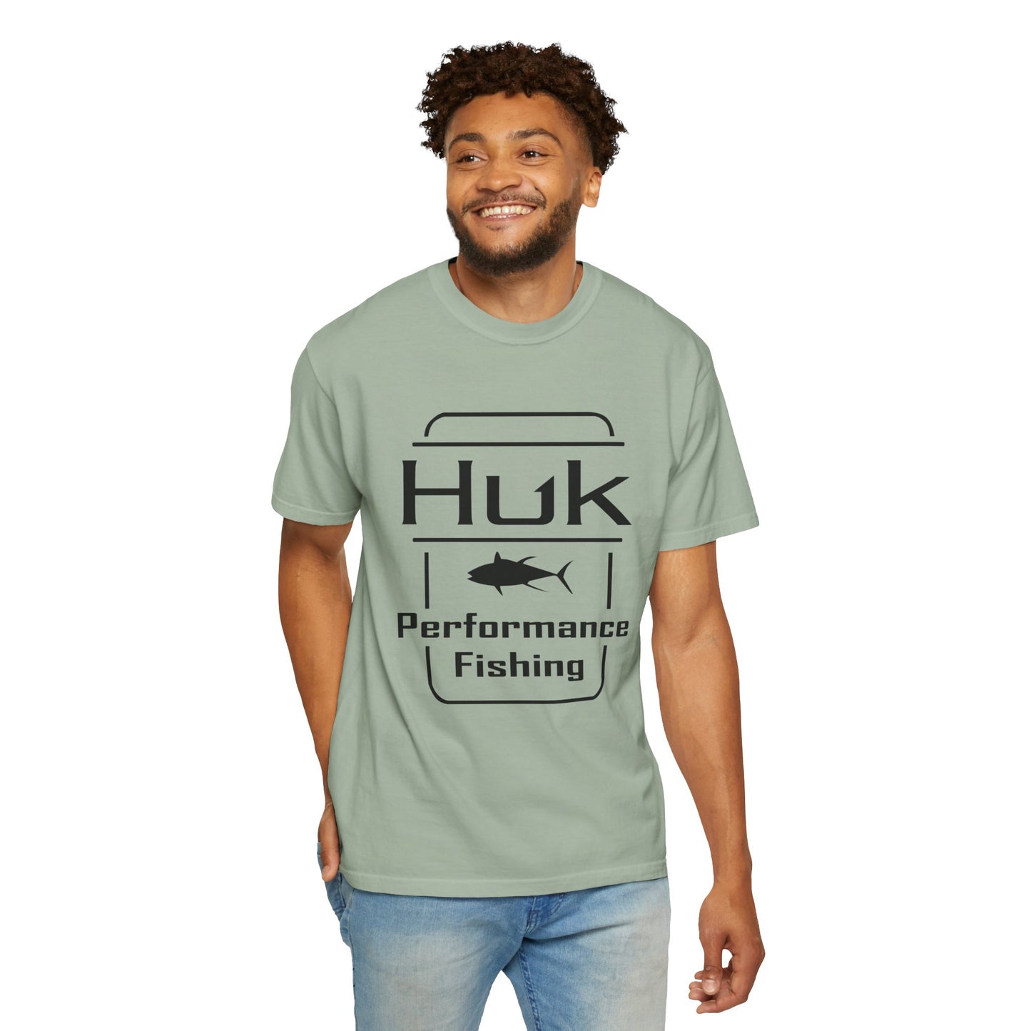 HUK Fishing Performance T-Shirt — "Huk Performance Fishing" Graphic Tee