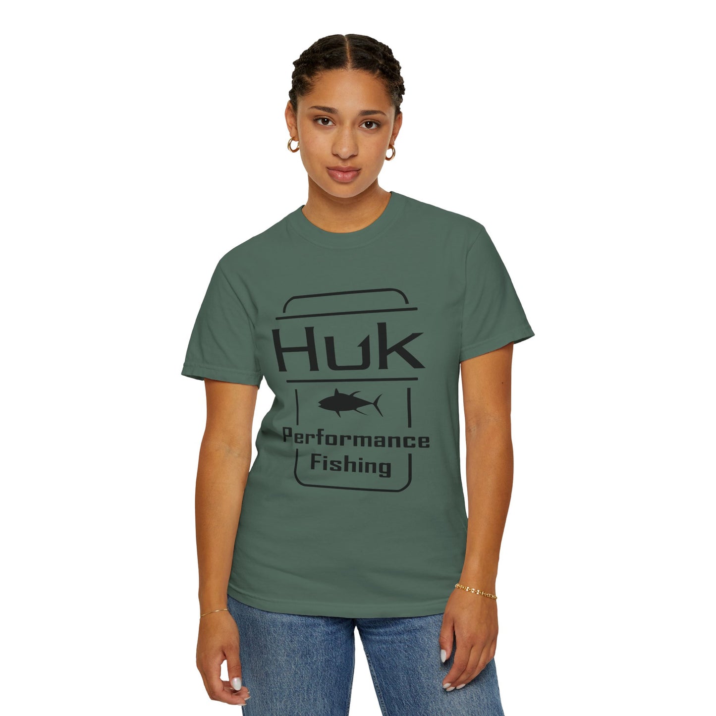 HUK Fishing Performance T-Shirt — "Huk Performance Fishing" Graphic Tee