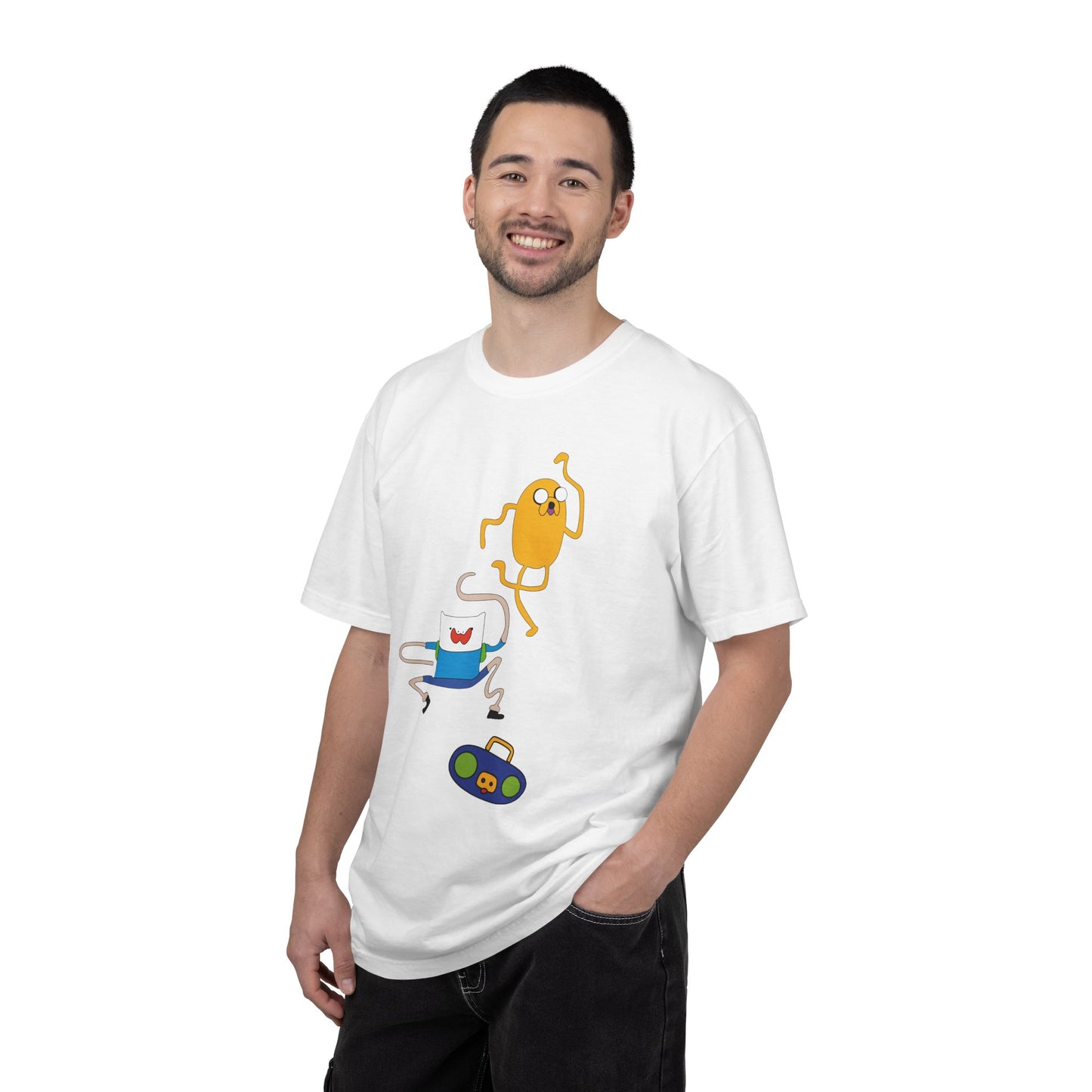 Adventure Time Dance Party T-Shirt — Jake & Radio Cartoon Tee