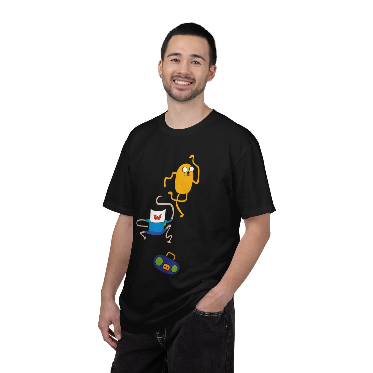 Adventure Time Dance Party T-Shirt — Jake & Radio Cartoon Tee