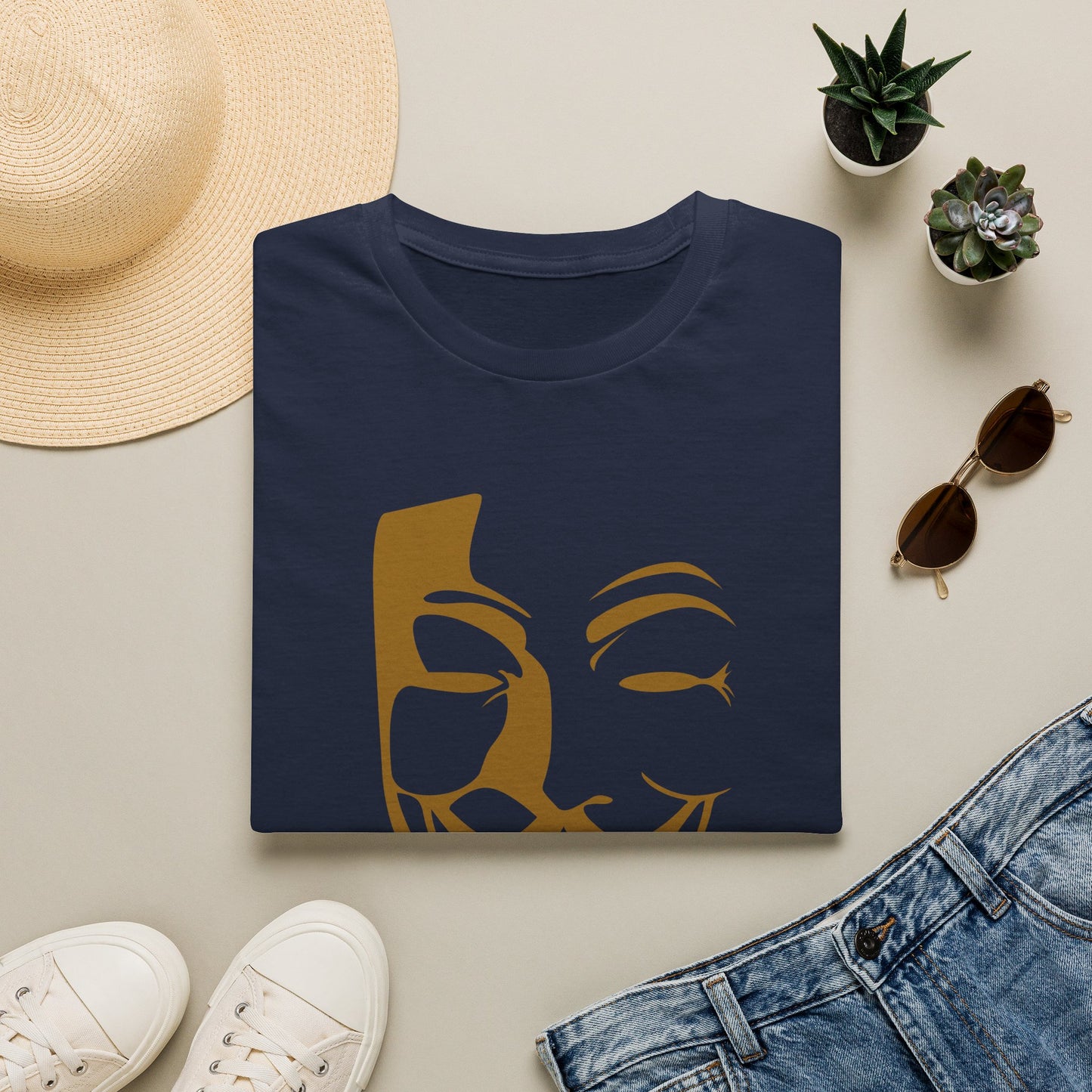 Guy Fawkes Mask T-Shirt — Anonymous/V for Vendetta Inspired Graphic Tee