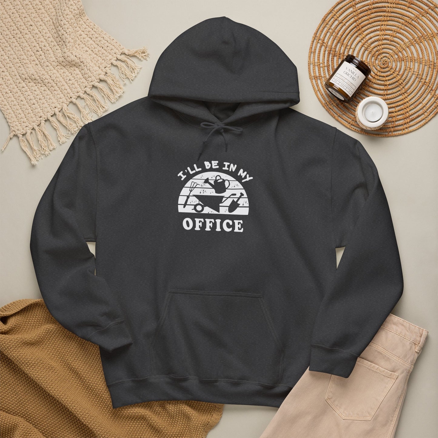 Hoodie — “I’ll Be In My Office” Cat Van Graphic Hoodie