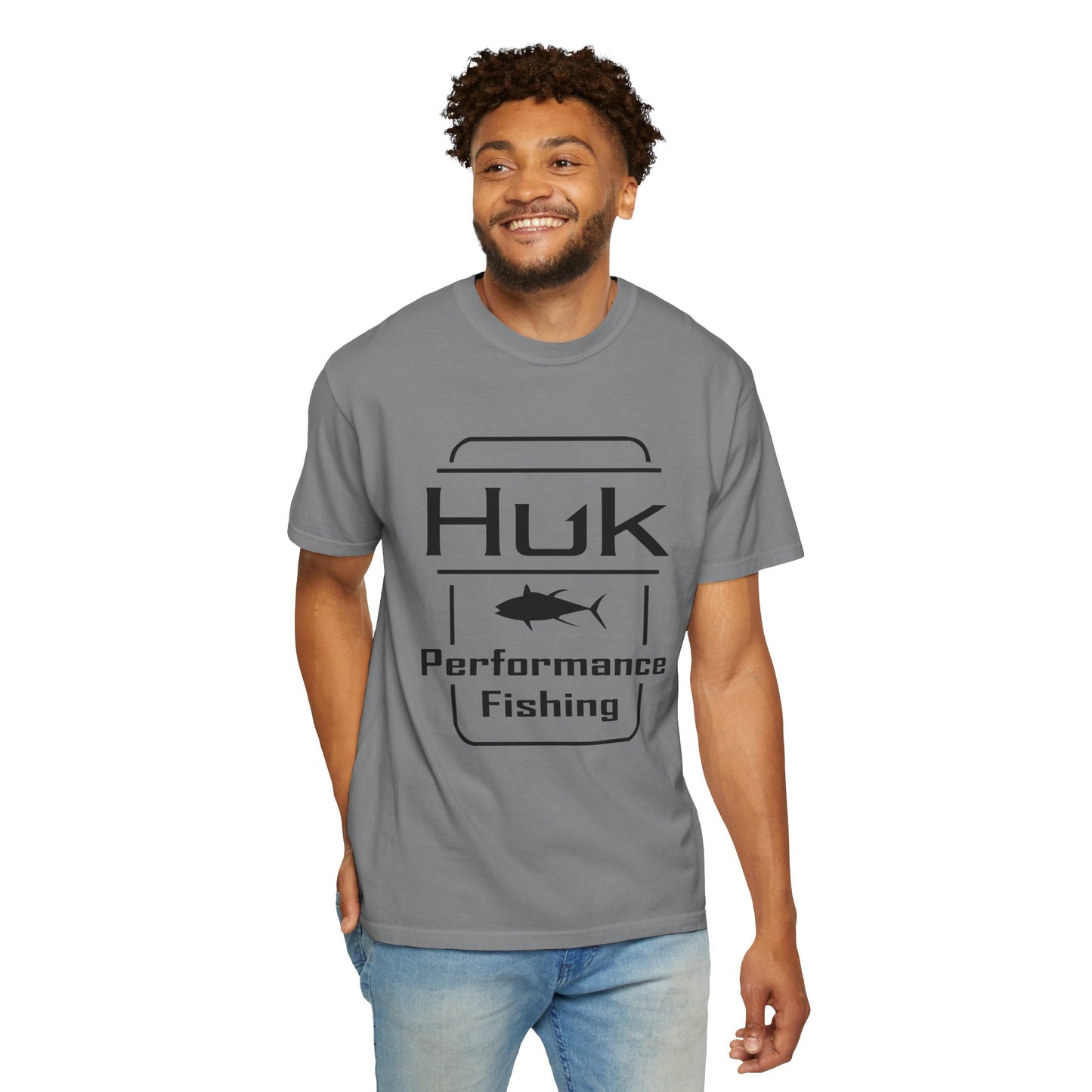HUK Fishing Performance T-Shirt — "Huk Performance Fishing" Graphic Tee