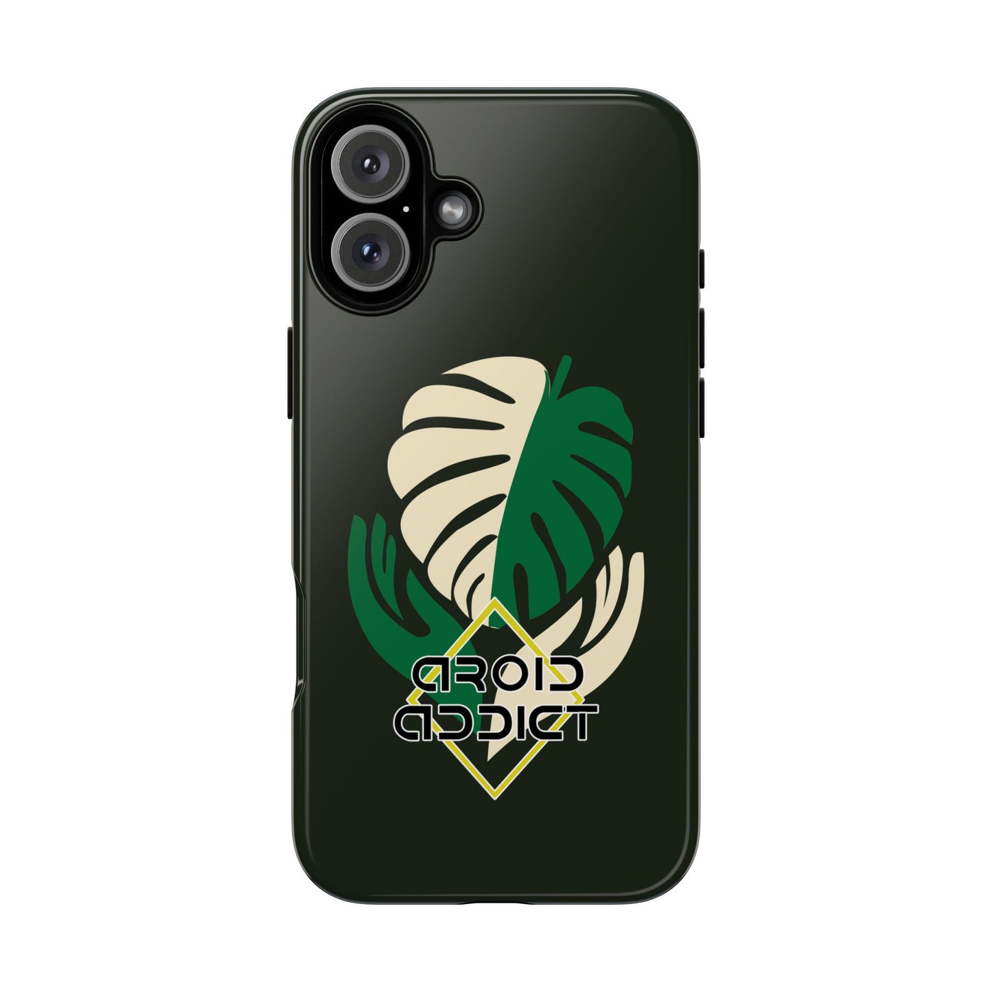 Phone Case — 'Droid Addict' Tropical Monstera Protective Case