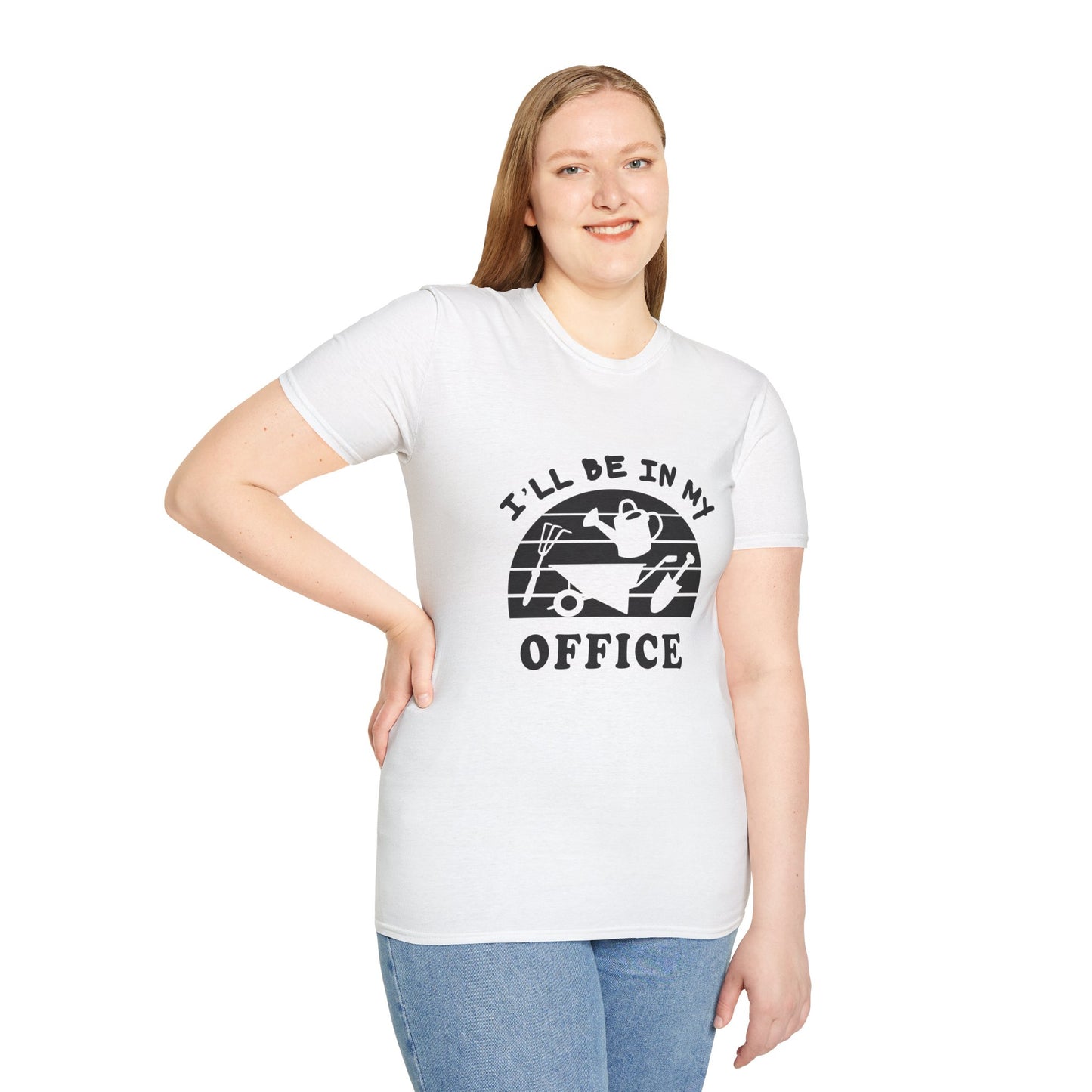 Garden Office T-Shirt — "I'll Be In My Office" Plant & Watering Can Tee