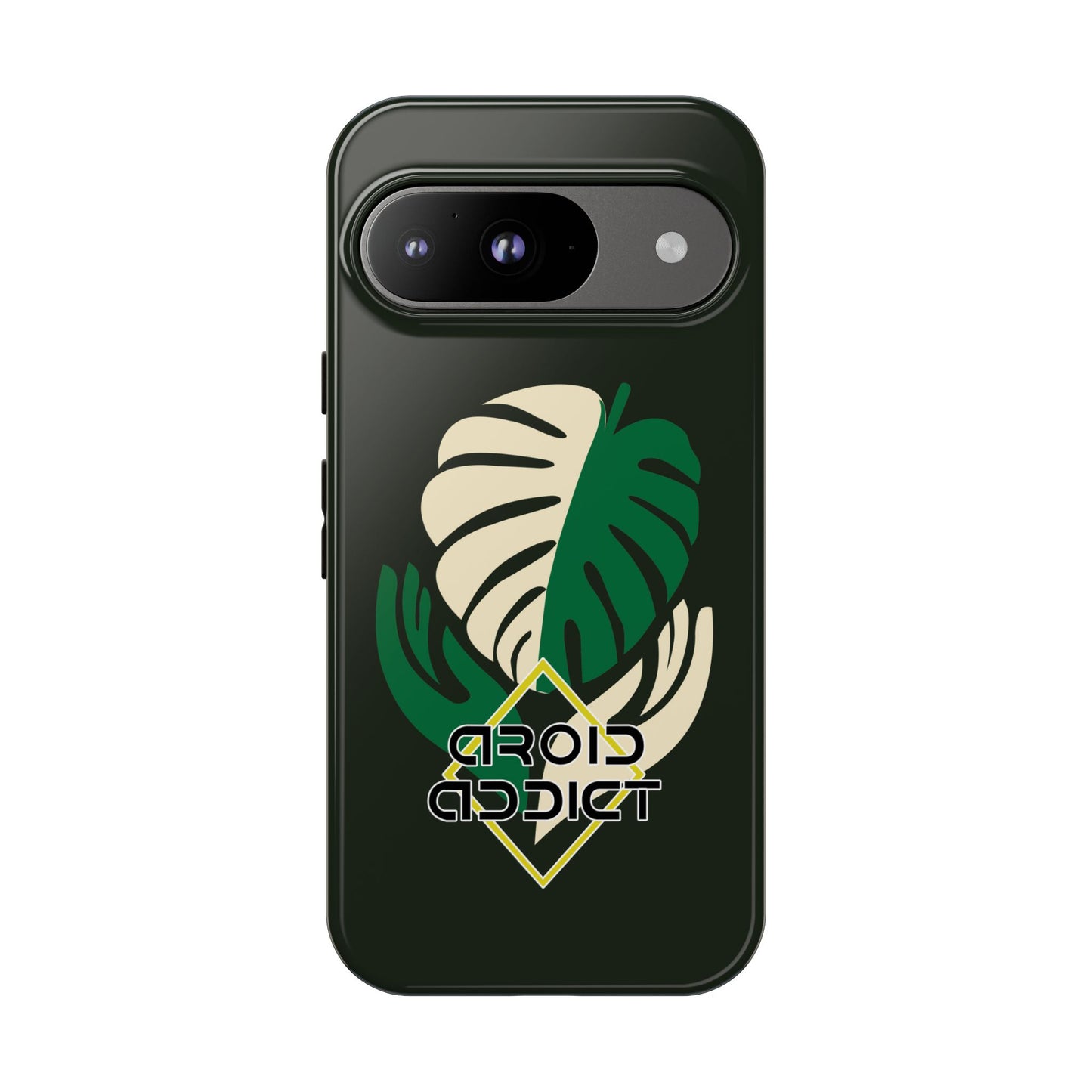 Phone Case — 'Droid Addict' Tropical Monstera Protective Case