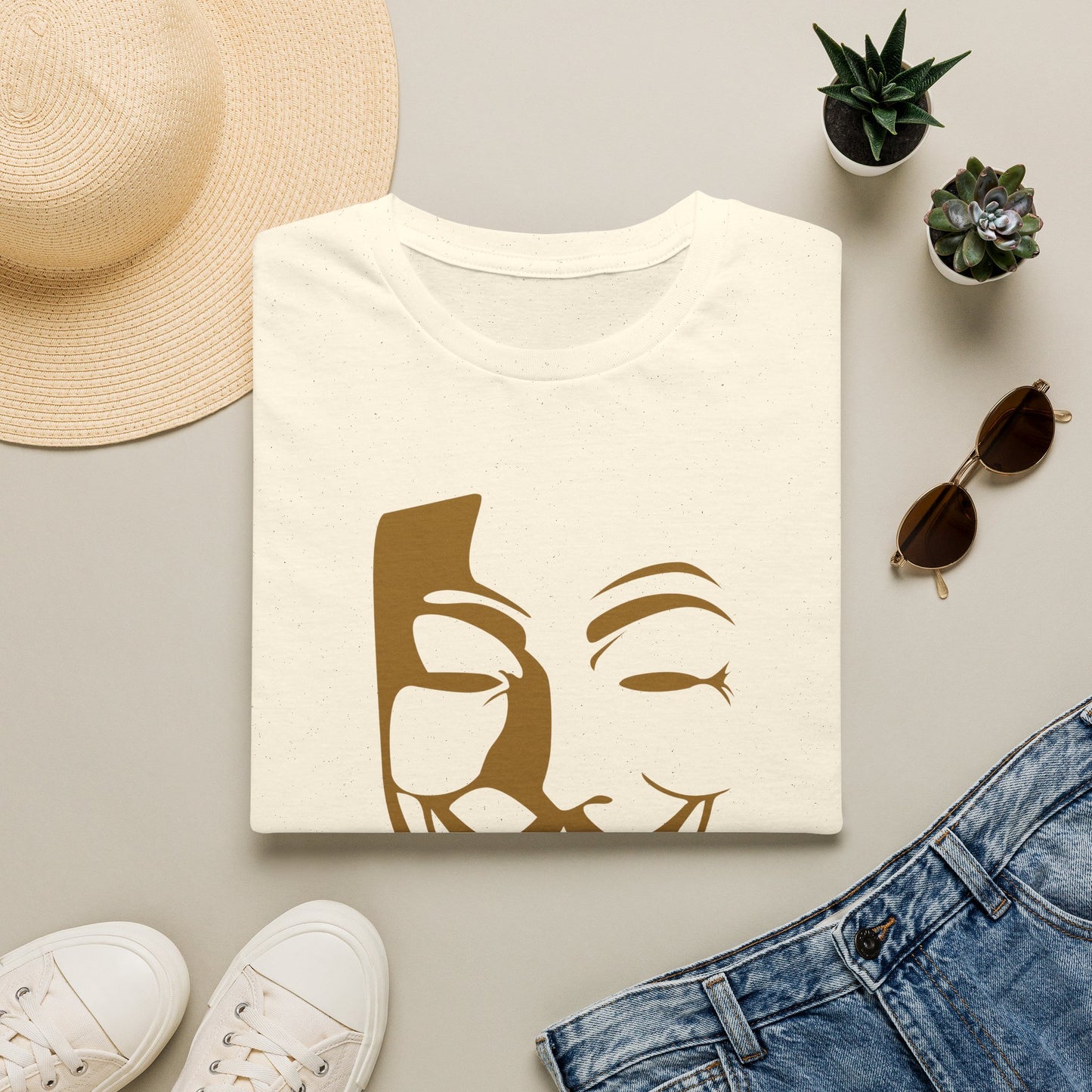 Guy Fawkes Mask T-Shirt — Anonymous/V for Vendetta Inspired Graphic Tee
