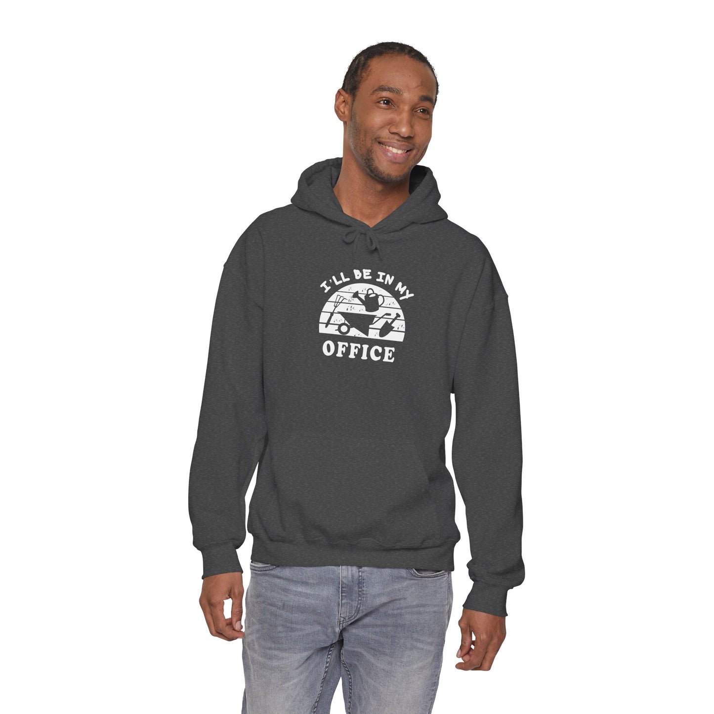 Hoodie — “I’ll Be In My Office” Cat Van Graphic Hoodie