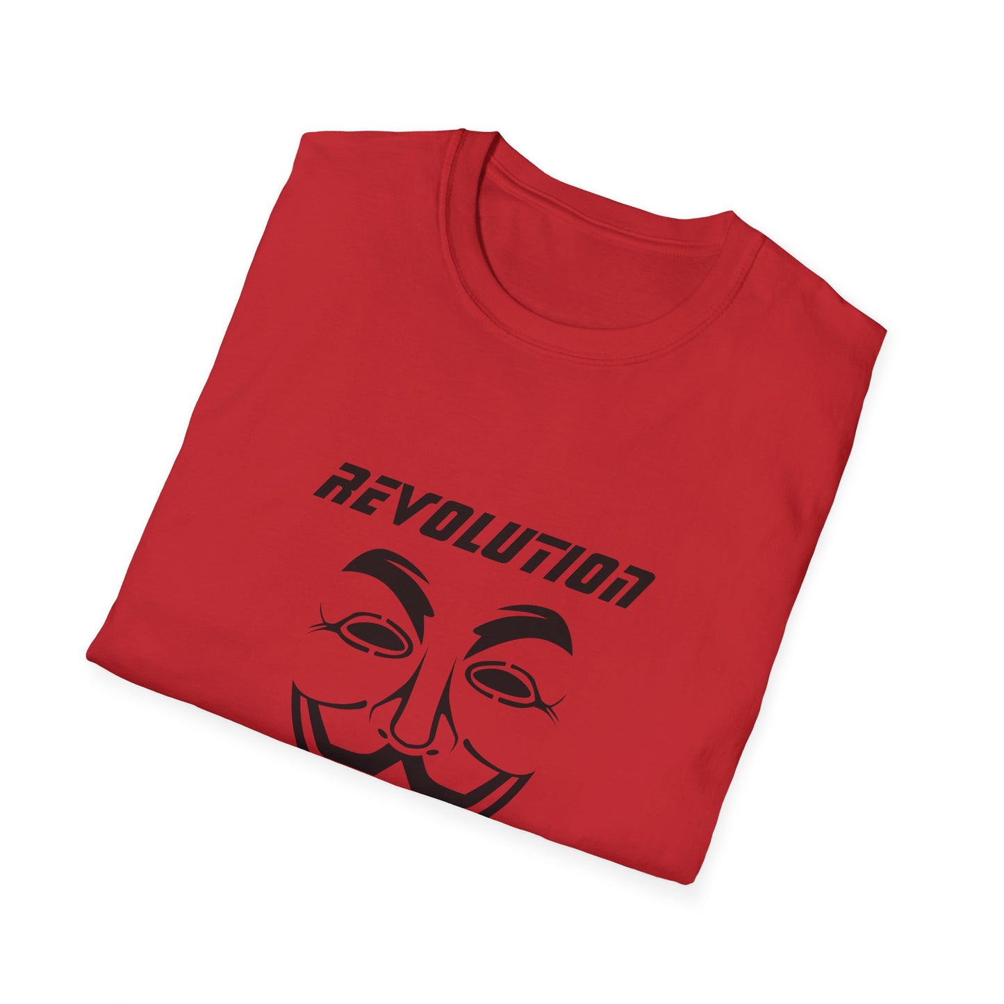 Revolution Is Coming T-Shirt — Guy Fawkes Mask Protest Tee