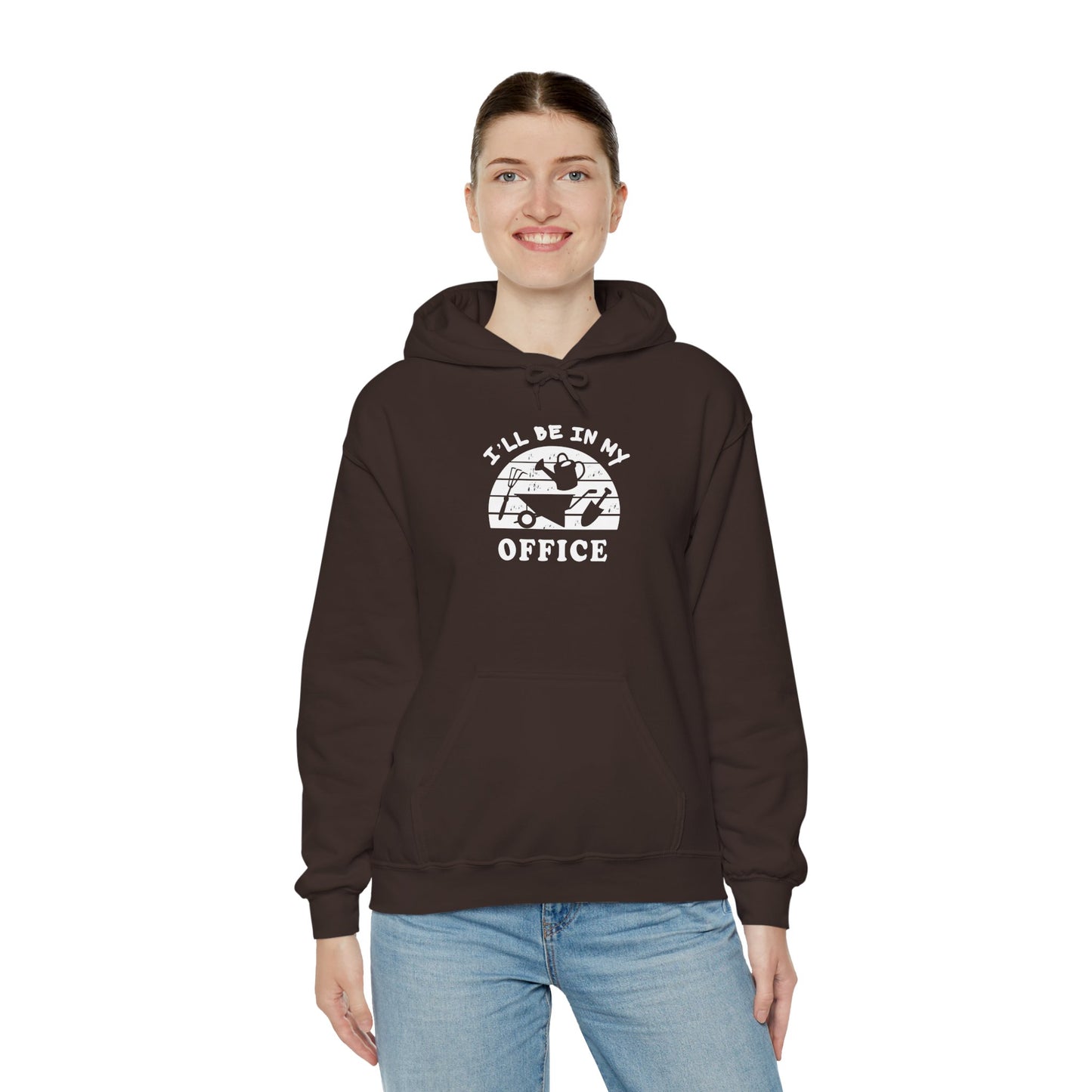 Hoodie — “I’ll Be In My Office” Cat Van Graphic Hoodie
