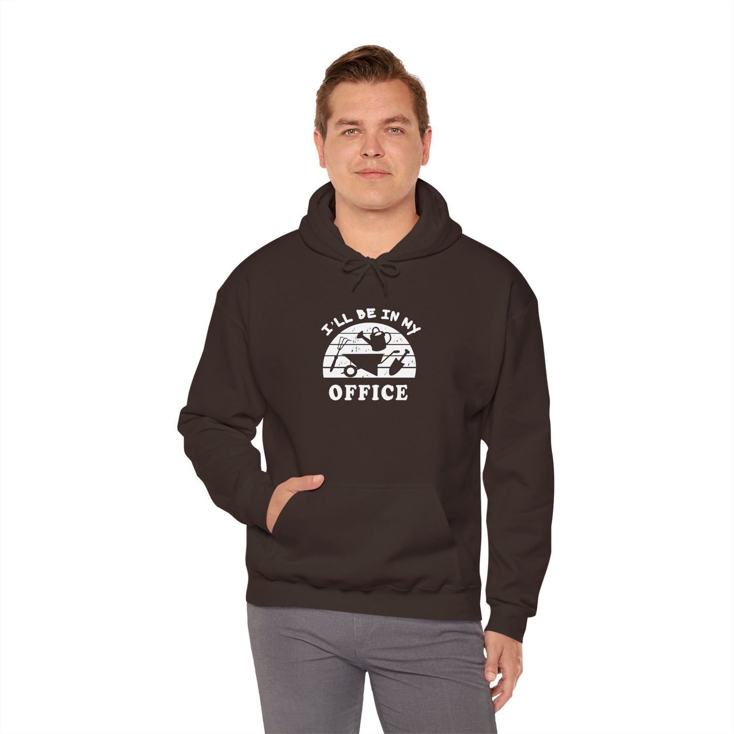 Hoodie — “I’ll Be In My Office” Cat Van Graphic Hoodie
