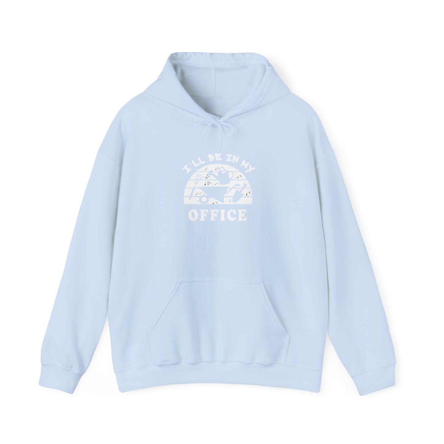 Hoodie — “I’ll Be In My Office” Cat Van Graphic Hoodie