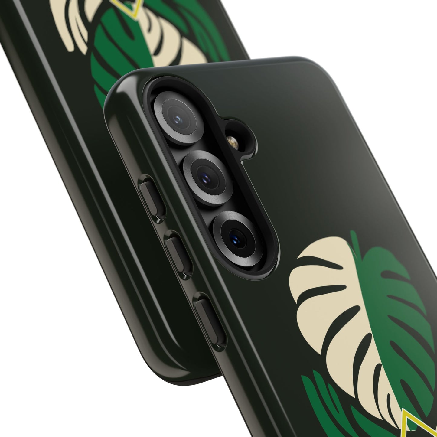 Phone Case — 'Droid Addict' Tropical Monstera Protective Case