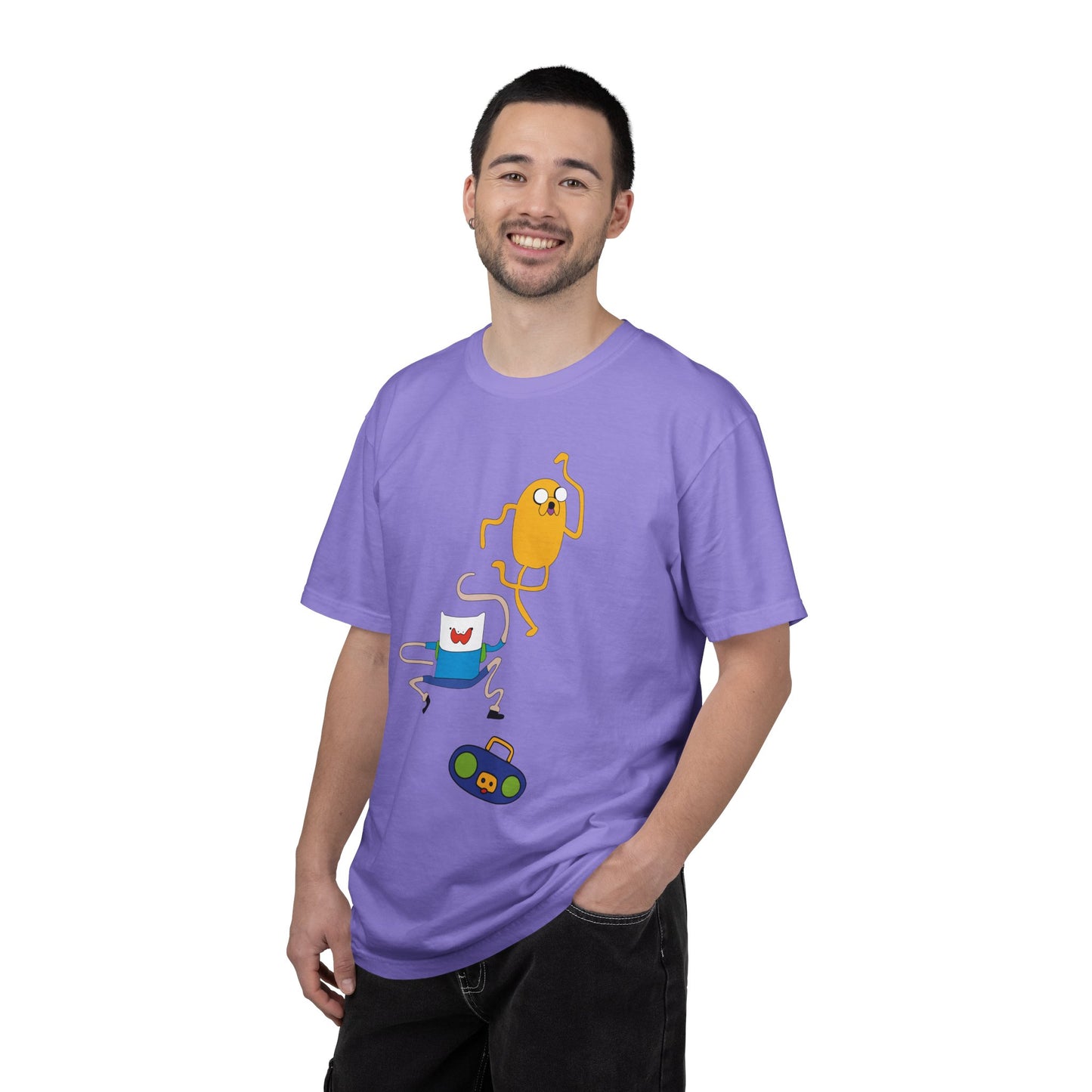 Adventure Time Dance Party T-Shirt — Jake & Radio Cartoon Tee