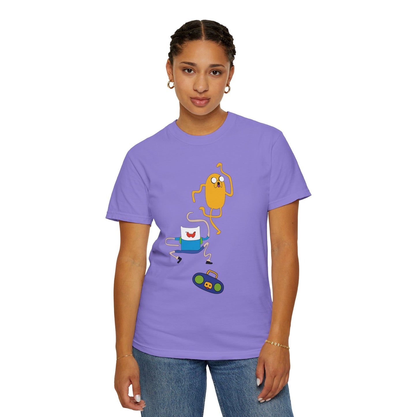 Adventure Time Dance Party T-Shirt — Jake & Radio Cartoon Tee