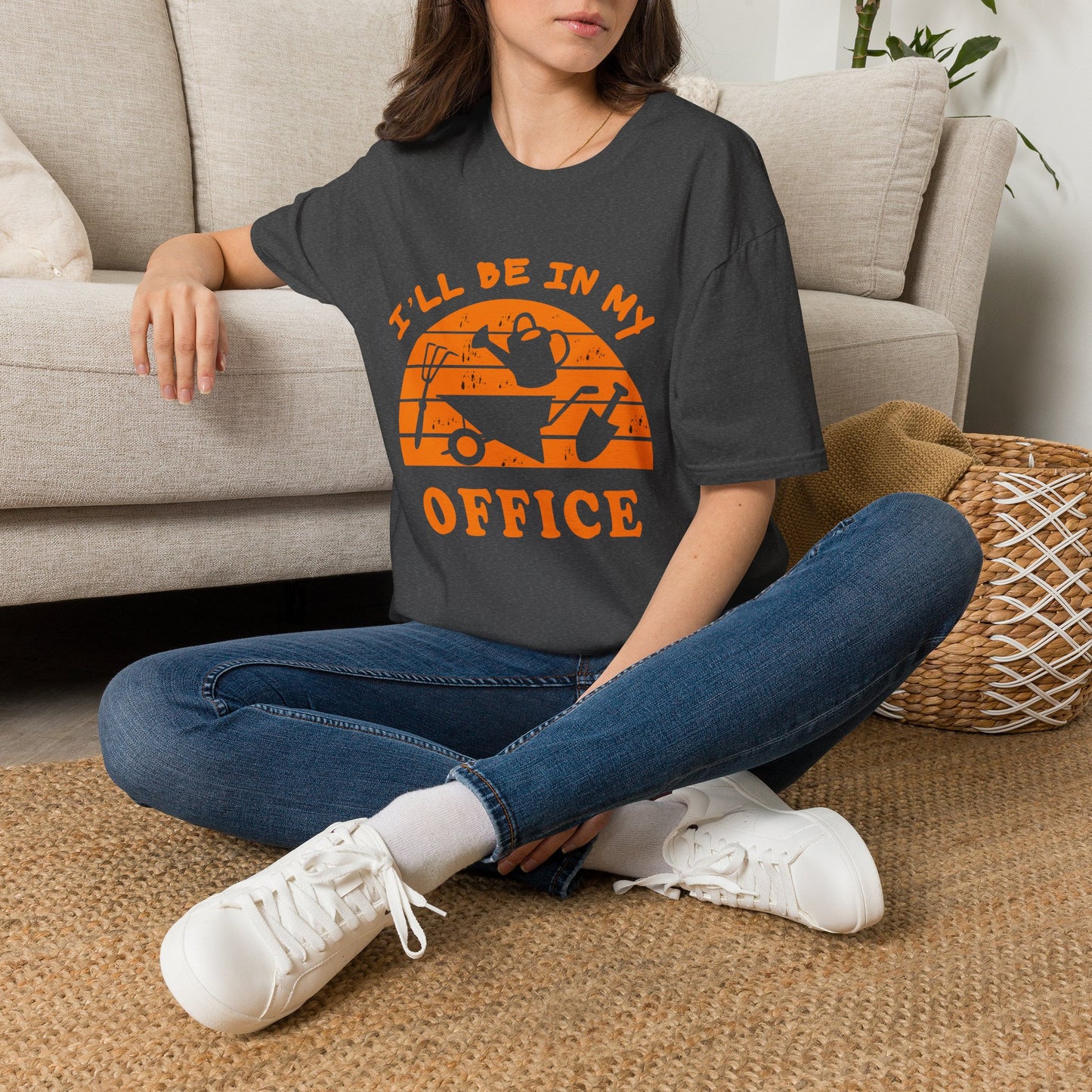 I'll Be In My Office T-Shirt — Funny Gardening Tee with Watering Can