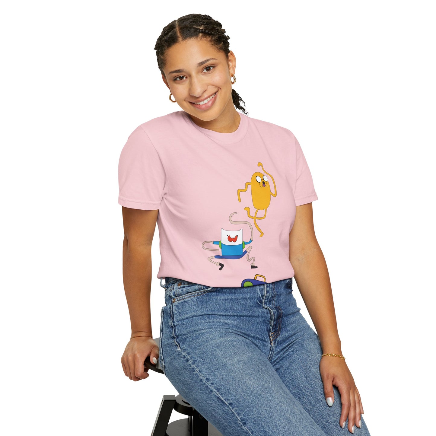 Adventure Time Dance Party T-Shirt — Jake & Radio Cartoon Tee