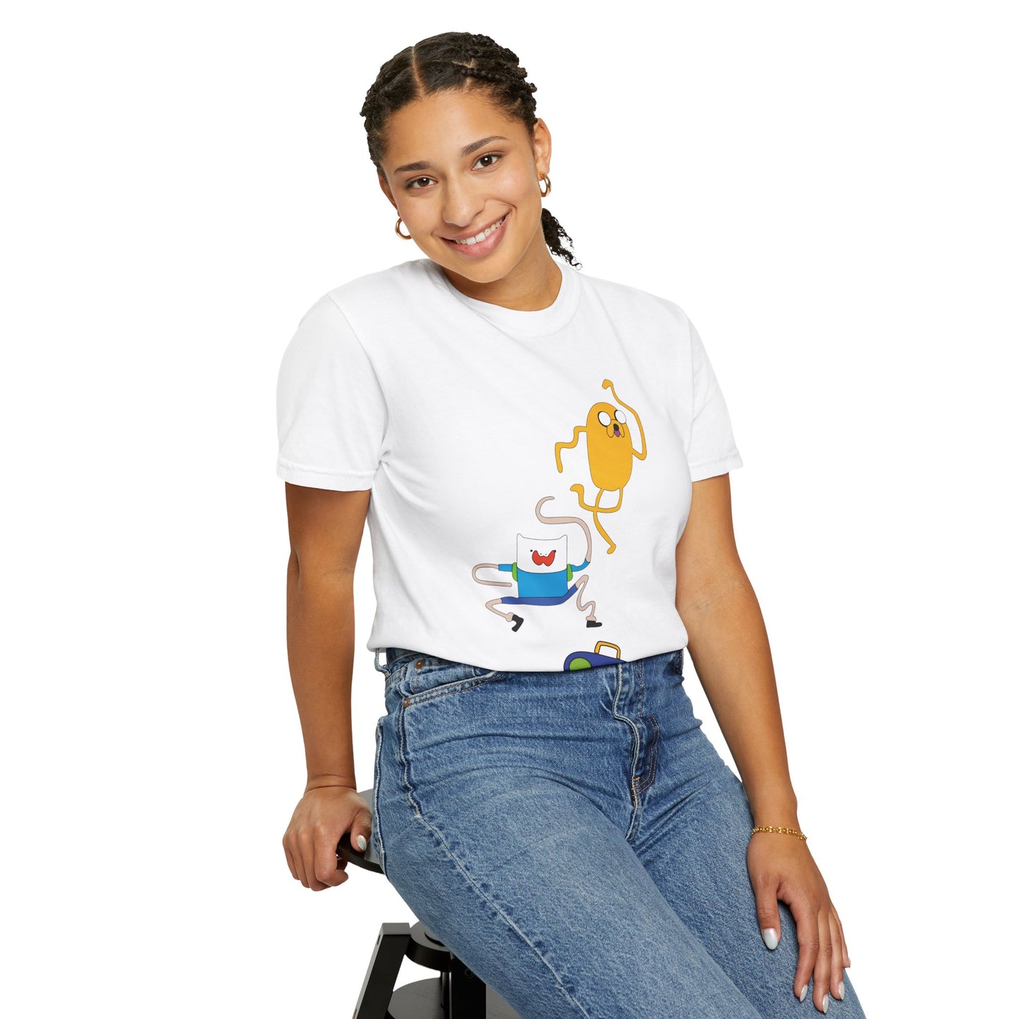 Adventure Time Dance Party T-Shirt — Jake & Radio Cartoon Tee