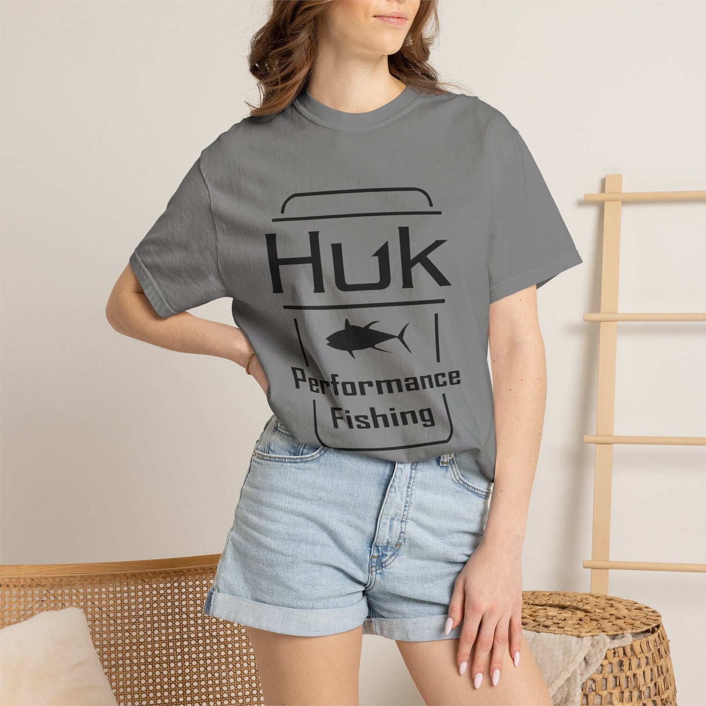 HUK Fishing Performance T-Shirt — "Huk Performance Fishing" Graphic Tee