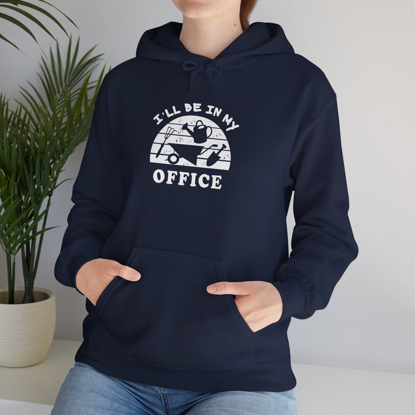Hoodie — “I’ll Be In My Office” Cat Van Graphic Hoodie