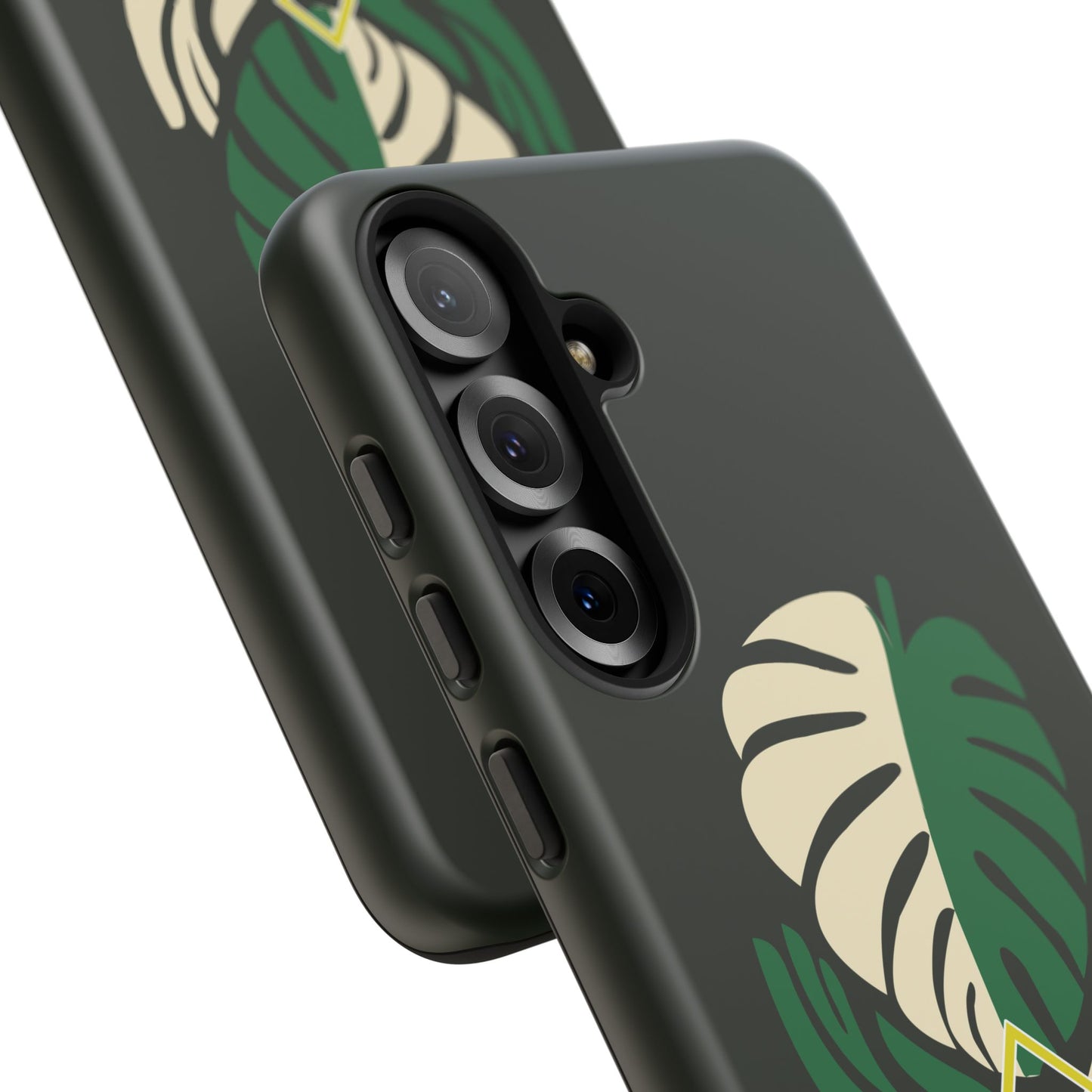 Phone Case — 'Droid Addict' Tropical Monstera Protective Case