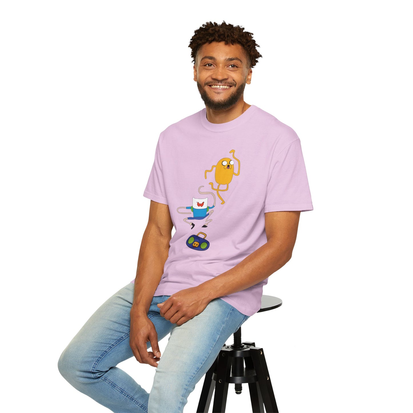 Adventure Time Dance Party T-Shirt — Jake & Radio Cartoon Tee