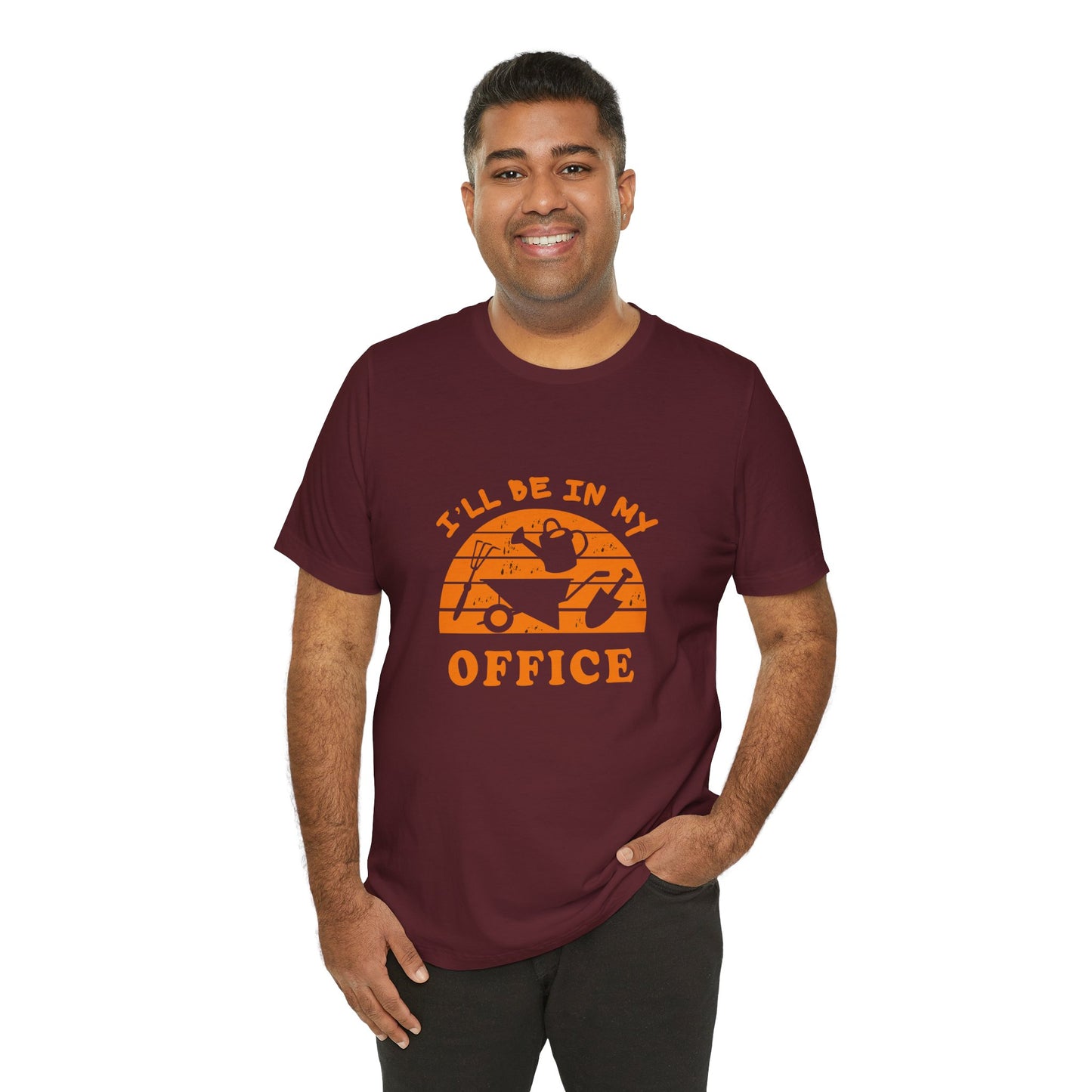 I'll Be In My Office T-Shirt — Gardening Watering Can Graphic Tee