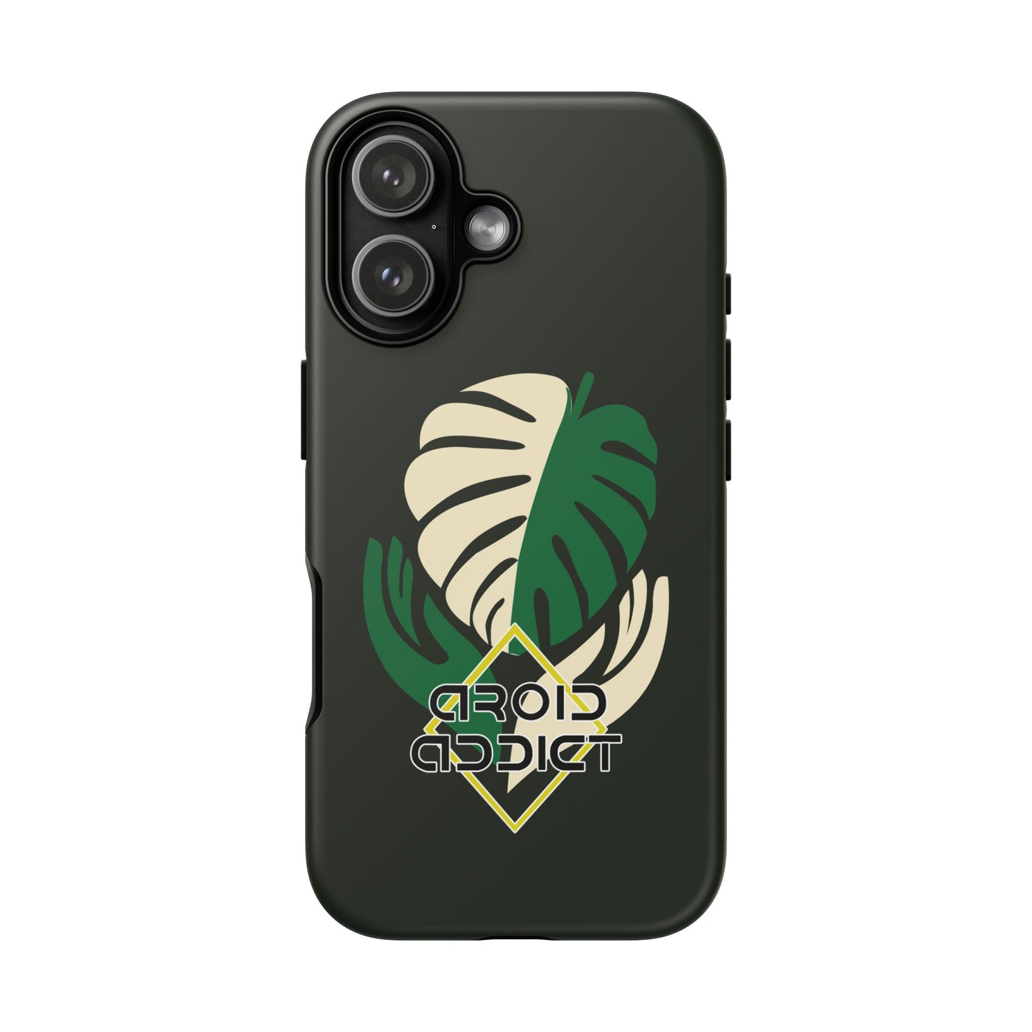 Phone Case — 'Droid Addict' Tropical Monstera Protective Case