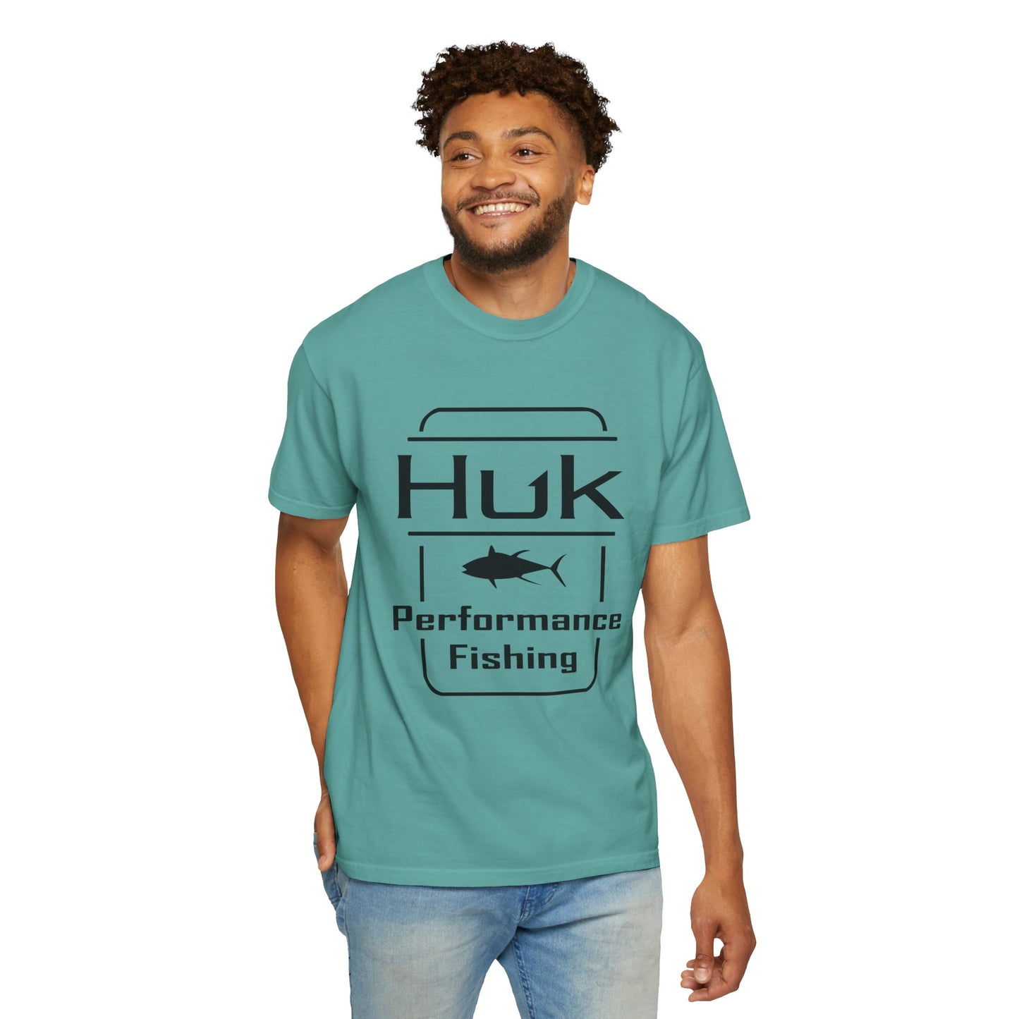 HUK Fishing Performance T-Shirt — "Huk Performance Fishing" Graphic Tee