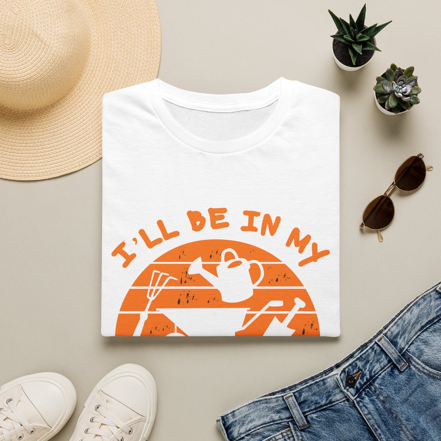 I'll Be In My Office T-Shirt — Funny Gardening Tee with Watering Can