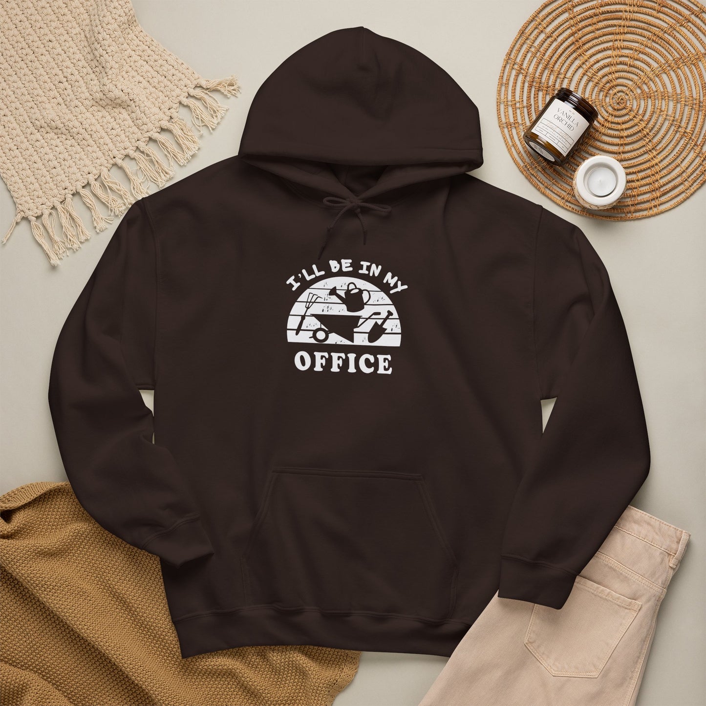 Hoodie — “I’ll Be In My Office” Cat Van Graphic Hoodie