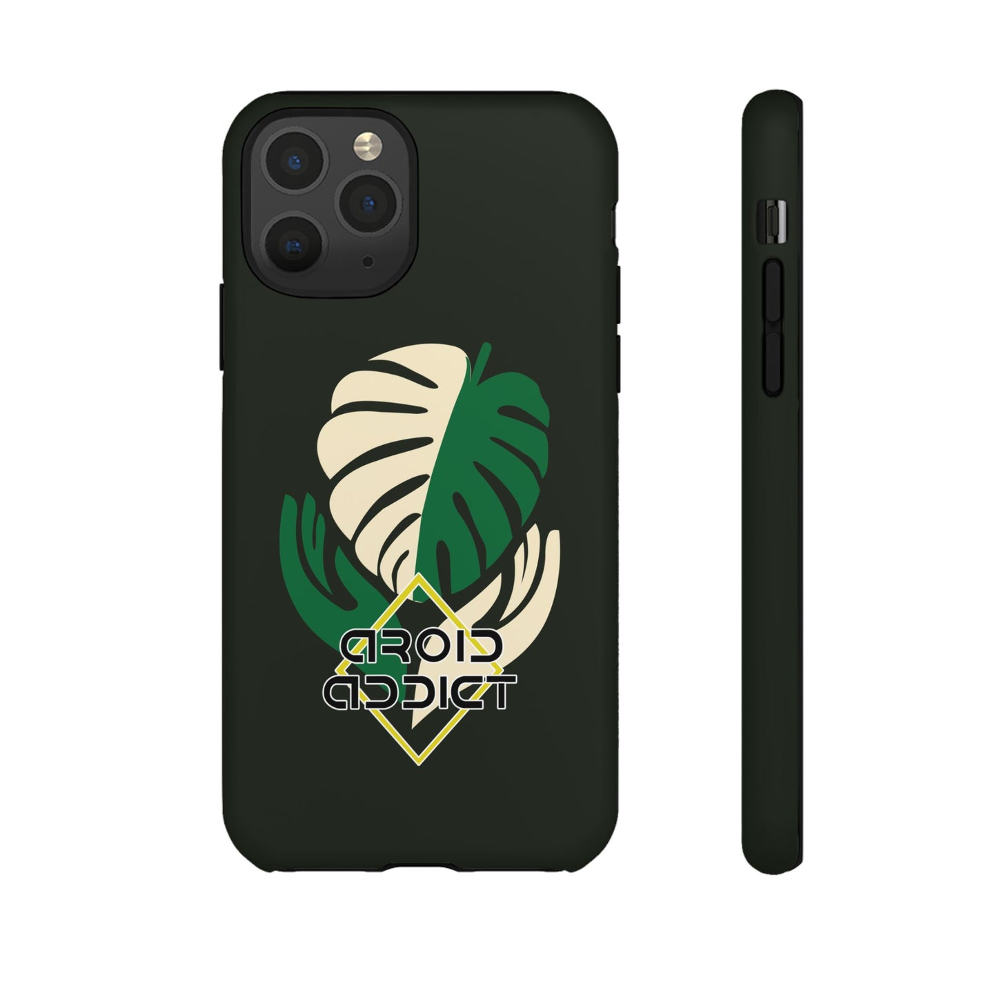 Phone Case — 'Droid Addict' Tropical Monstera Protective Case