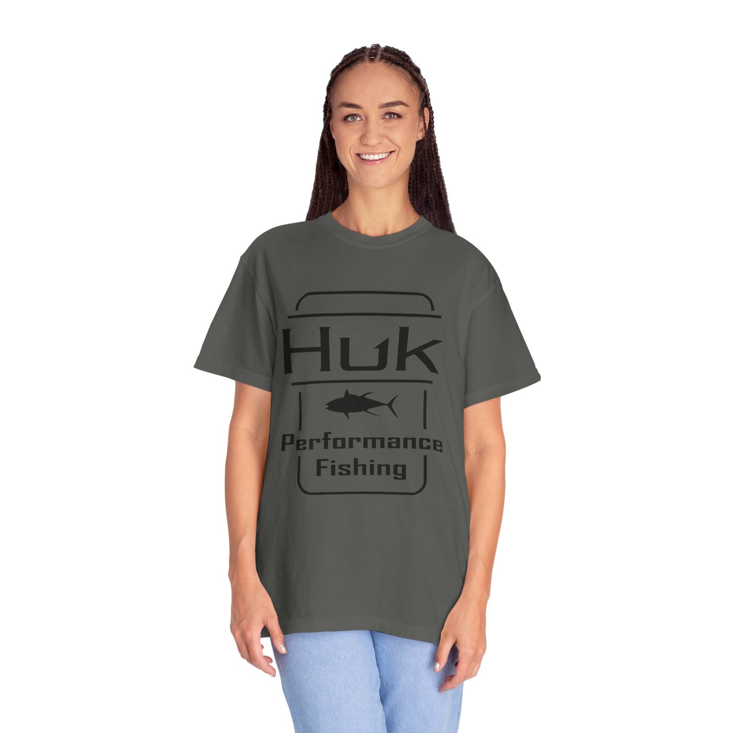 HUK Fishing Performance T-Shirt — "Huk Performance Fishing" Graphic Tee