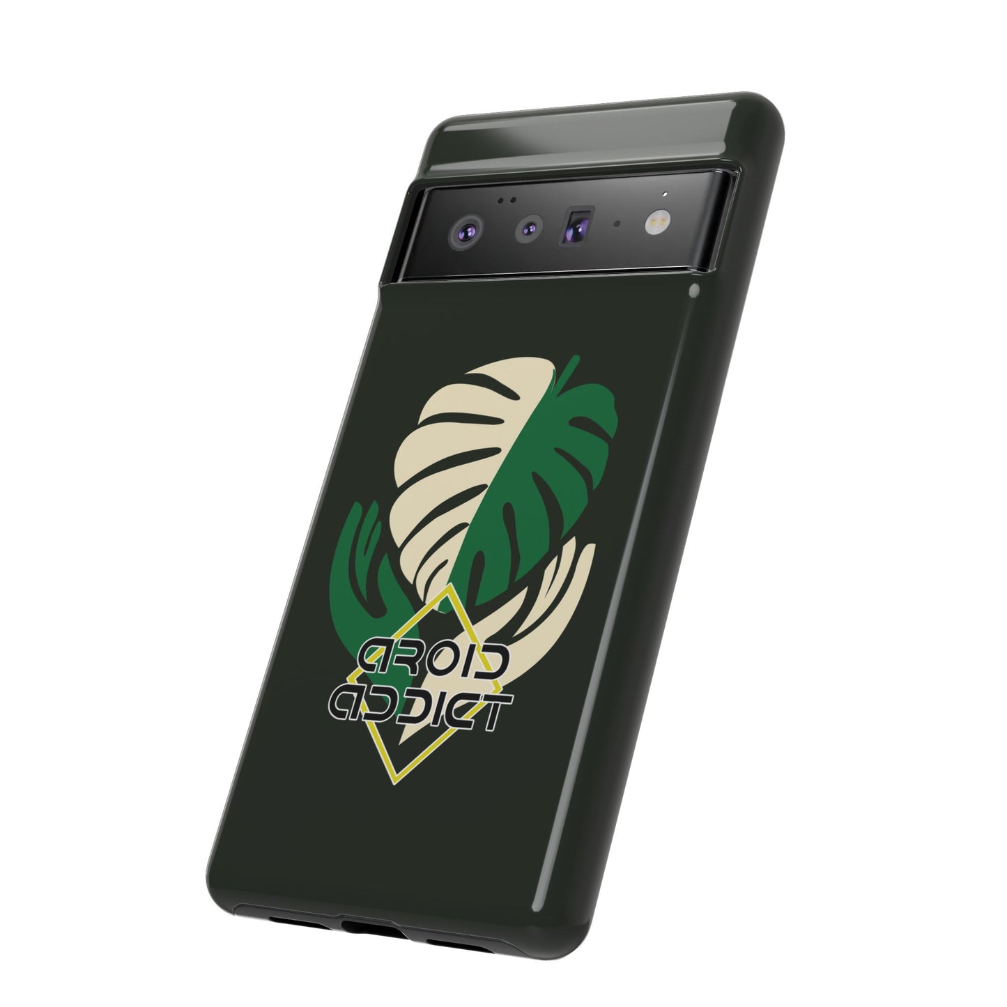 Phone Case — 'Droid Addict' Tropical Monstera Protective Case