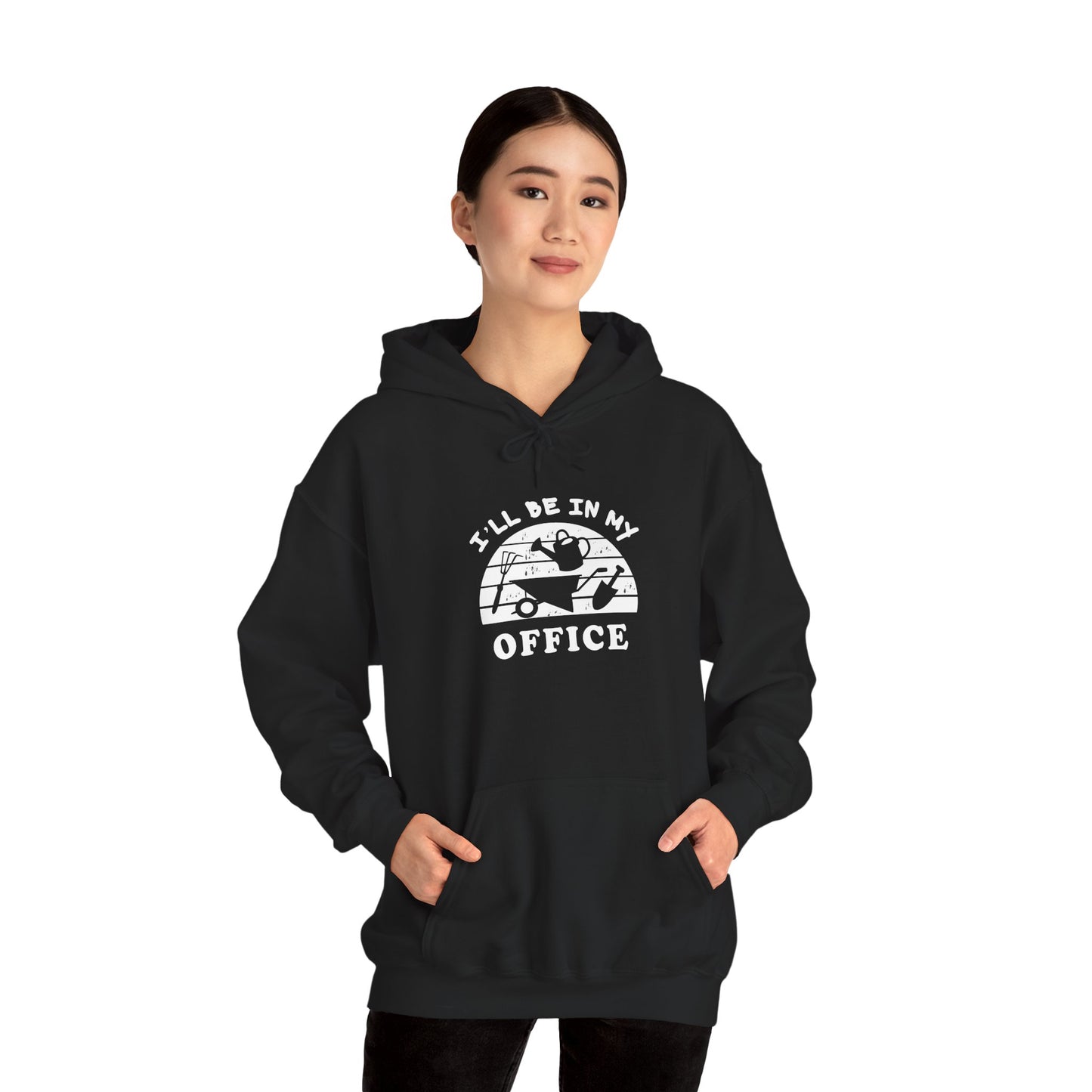 Hoodie — “I’ll Be In My Office” Cat Van Graphic Hoodie