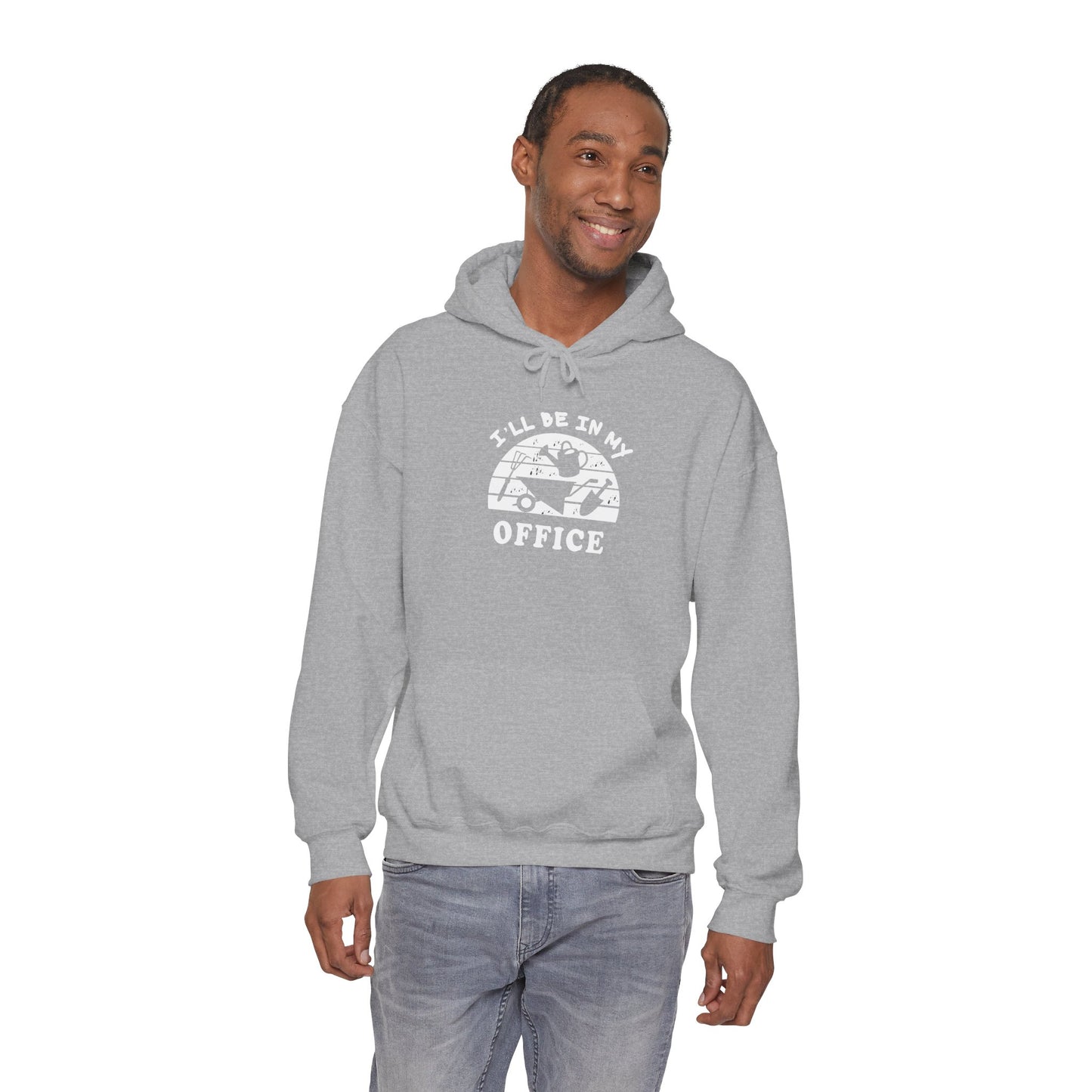Hoodie — “I’ll Be In My Office” Cat Van Graphic Hoodie