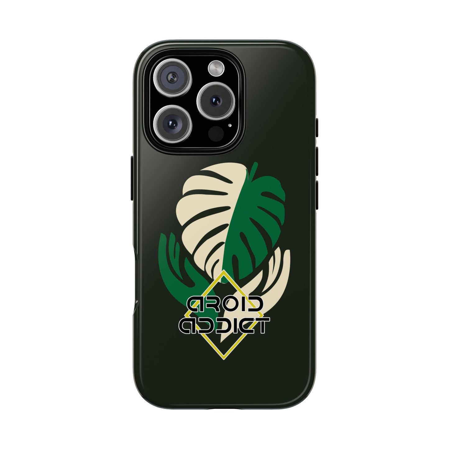 Phone Case — 'Droid Addict' Tropical Monstera Protective Case