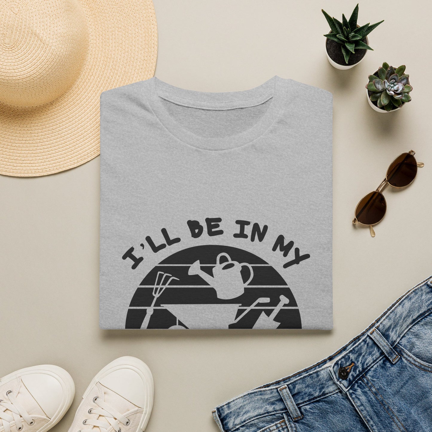 Garden Office T-Shirt — "I'll Be In My Office" Plant & Watering Can Tee