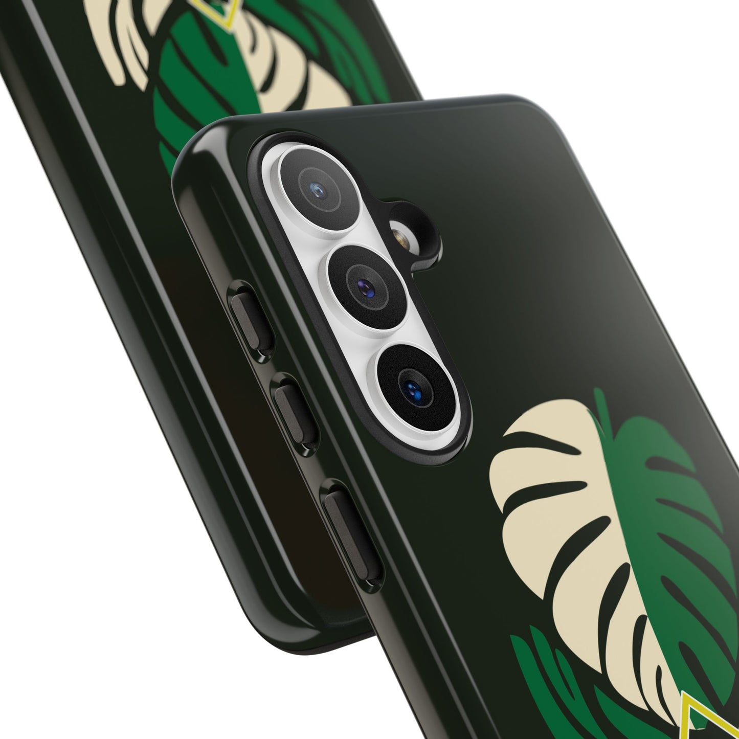 Phone Case — 'Droid Addict' Tropical Monstera Protective Case