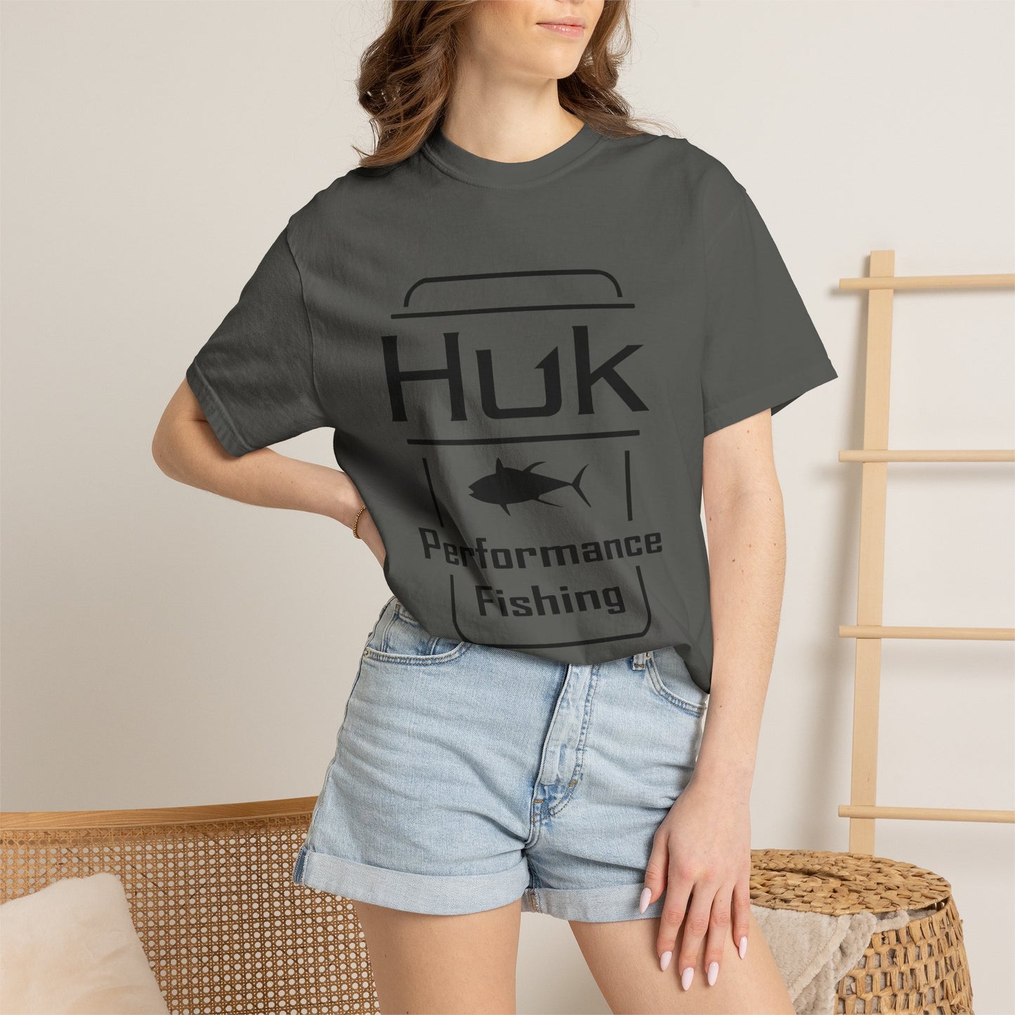 HUK Fishing Performance T-Shirt — "Huk Performance Fishing" Graphic Tee