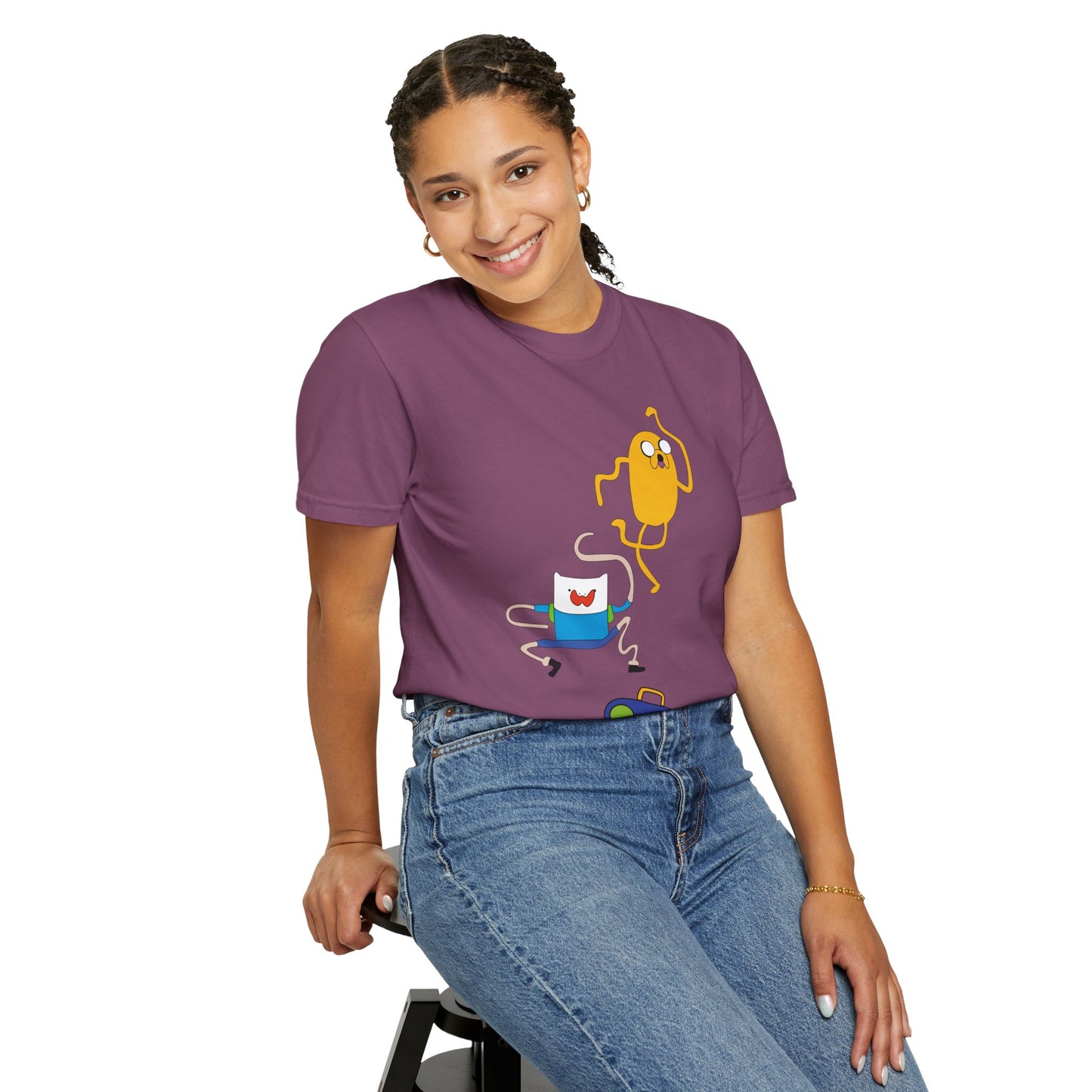 Adventure Time Dance Party T-Shirt — Jake & Radio Cartoon Tee