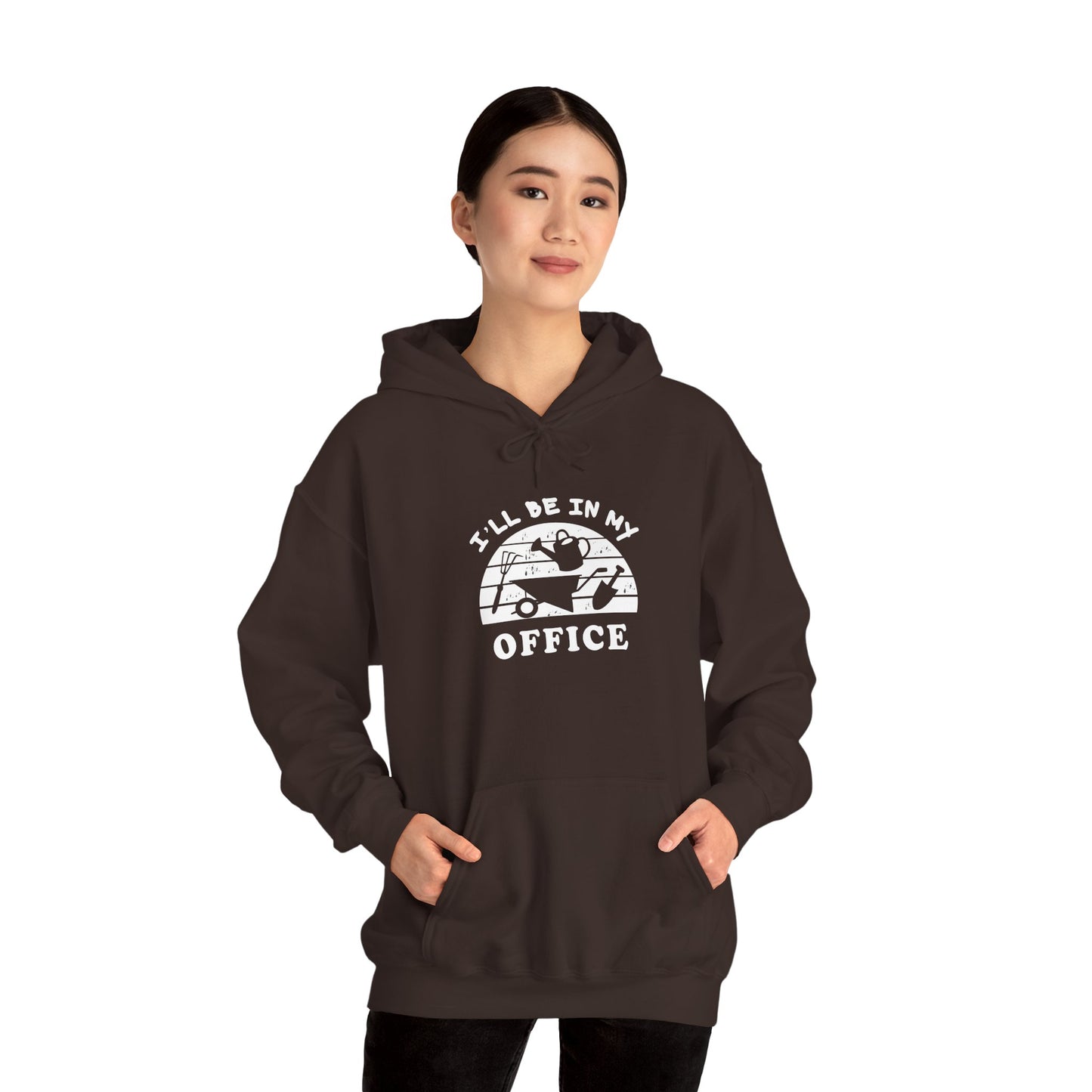 Hoodie — “I’ll Be In My Office” Cat Van Graphic Hoodie