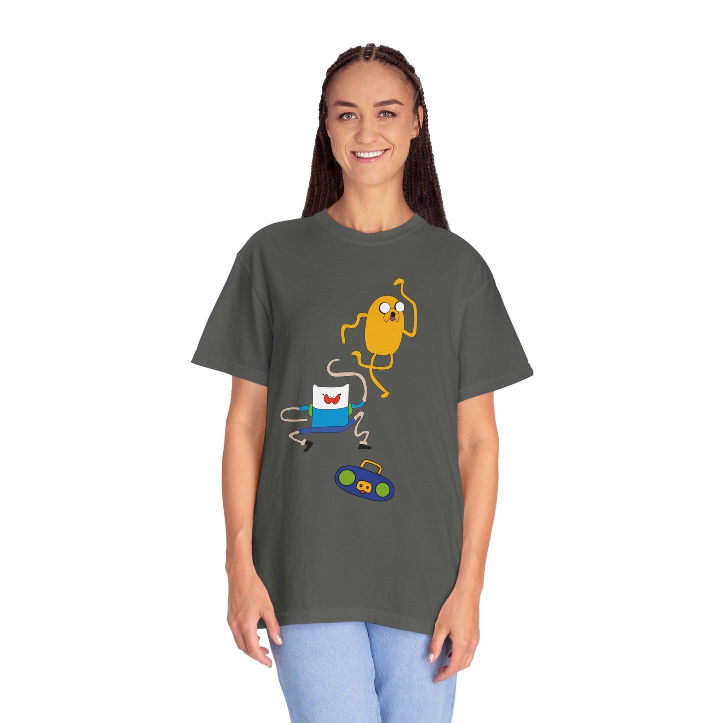 Adventure Time Dance Party T-Shirt — Jake & Radio Cartoon Tee
