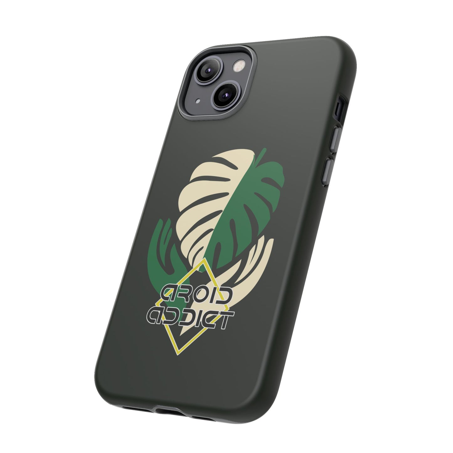 Phone Case — 'Droid Addict' Tropical Monstera Protective Case